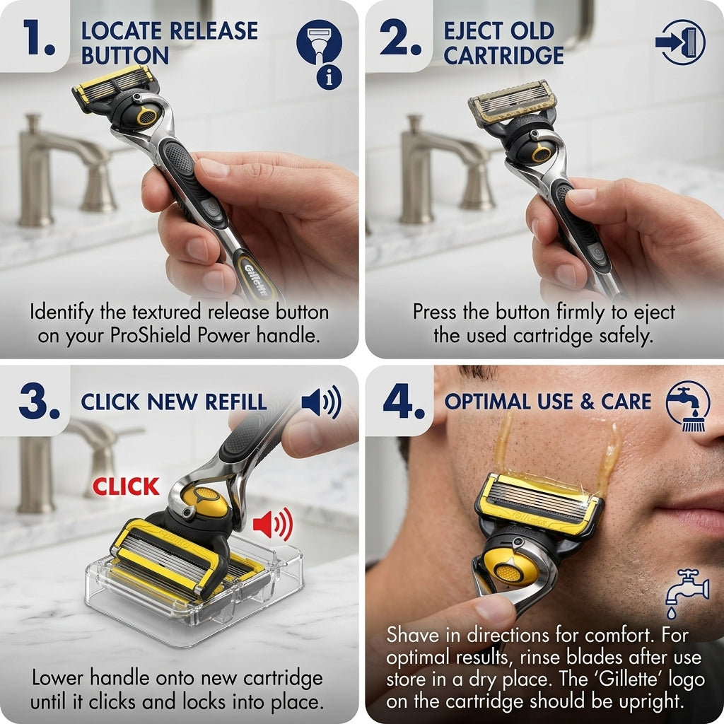 Gillette ProShield Power Razor Blade Refills