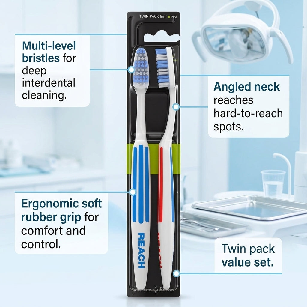 Reach Reach Interdental Firm Toothbrush Twin Pack