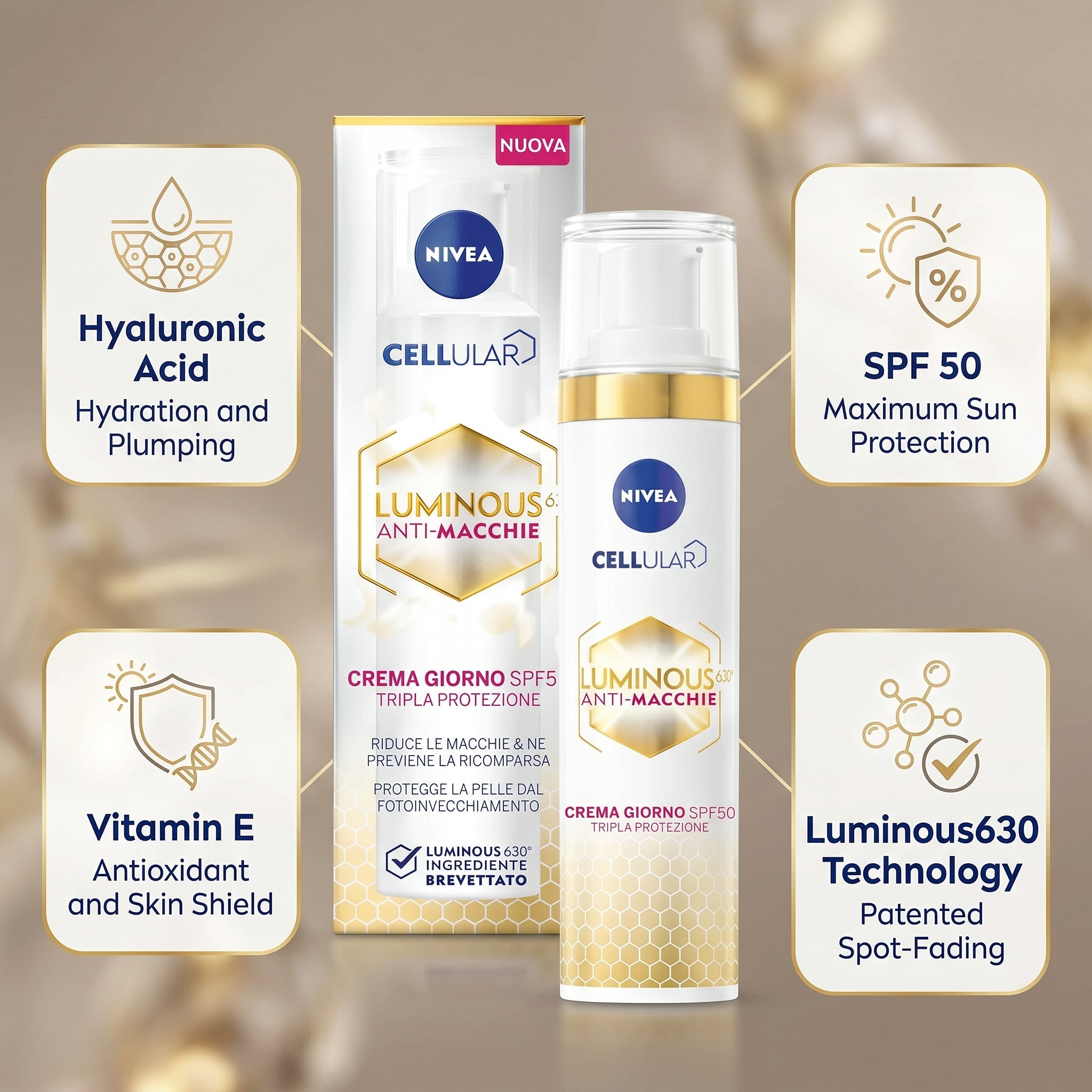 Nivea Cellular Luminous 630 Anti Macchie Crema Giorno 40ml