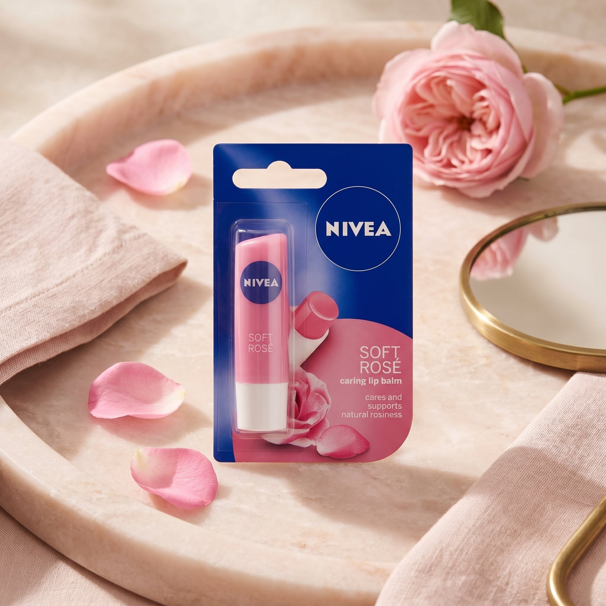 Nivea Soft Rose Lip Balm 4.8g