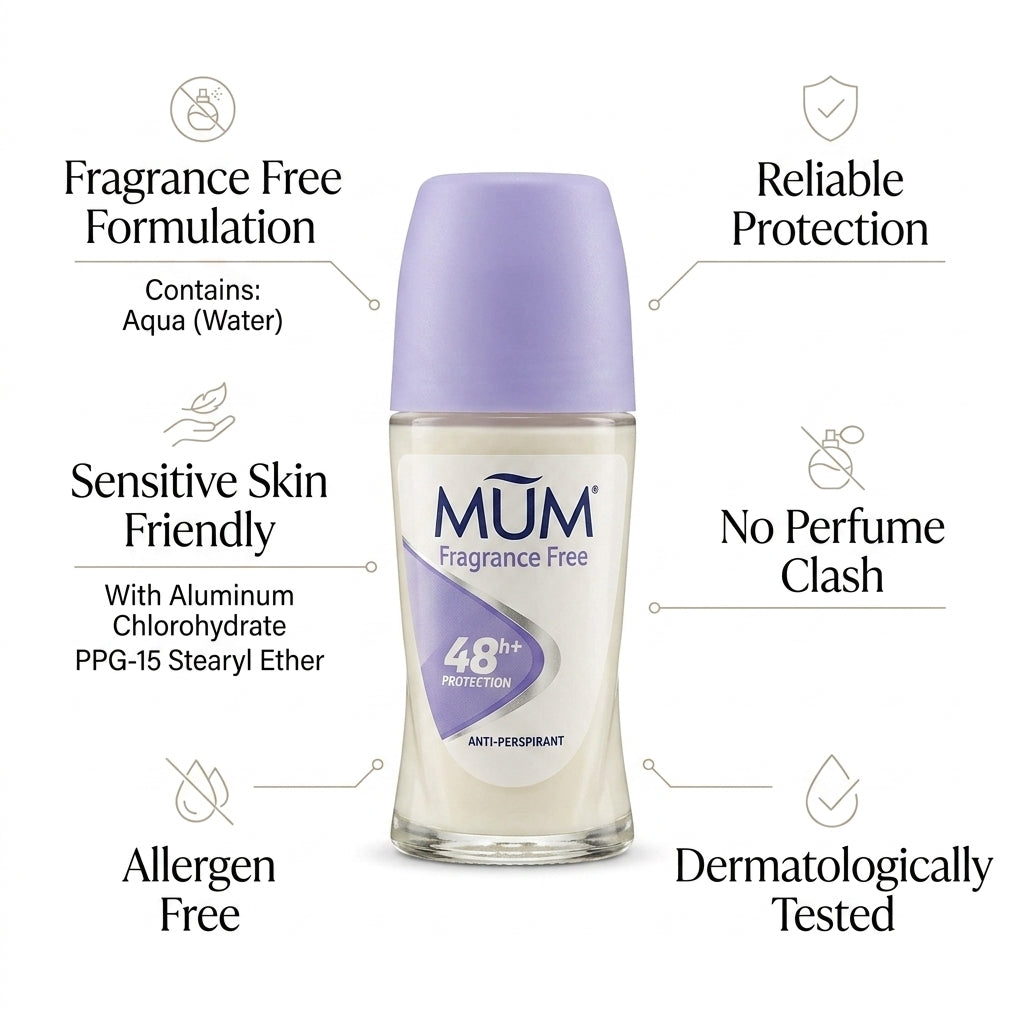 Mum Fragrance Free Anti-Perspirant Roll-On (45ml)