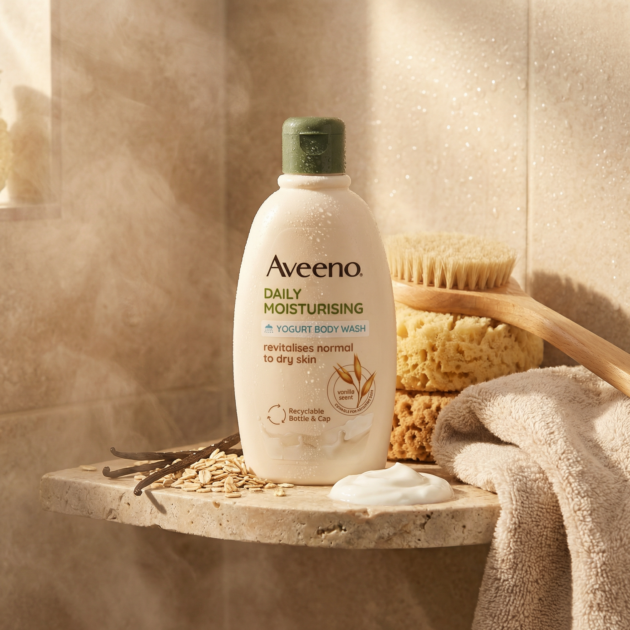 Aveeno Daily Moisturising Body Wash Vanilla & Oats Yogurt 300ml