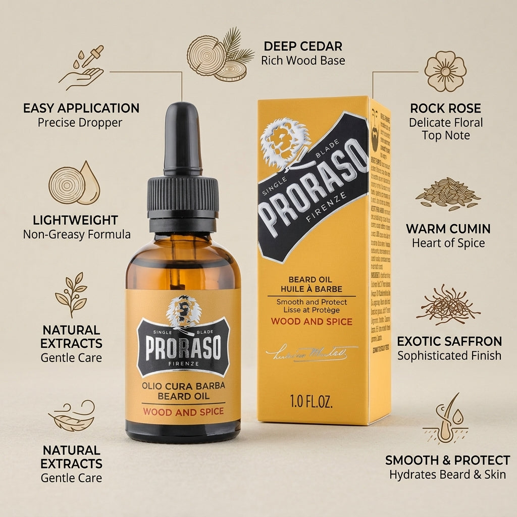 Proraso Wood & Spice Beard Oil 30ml