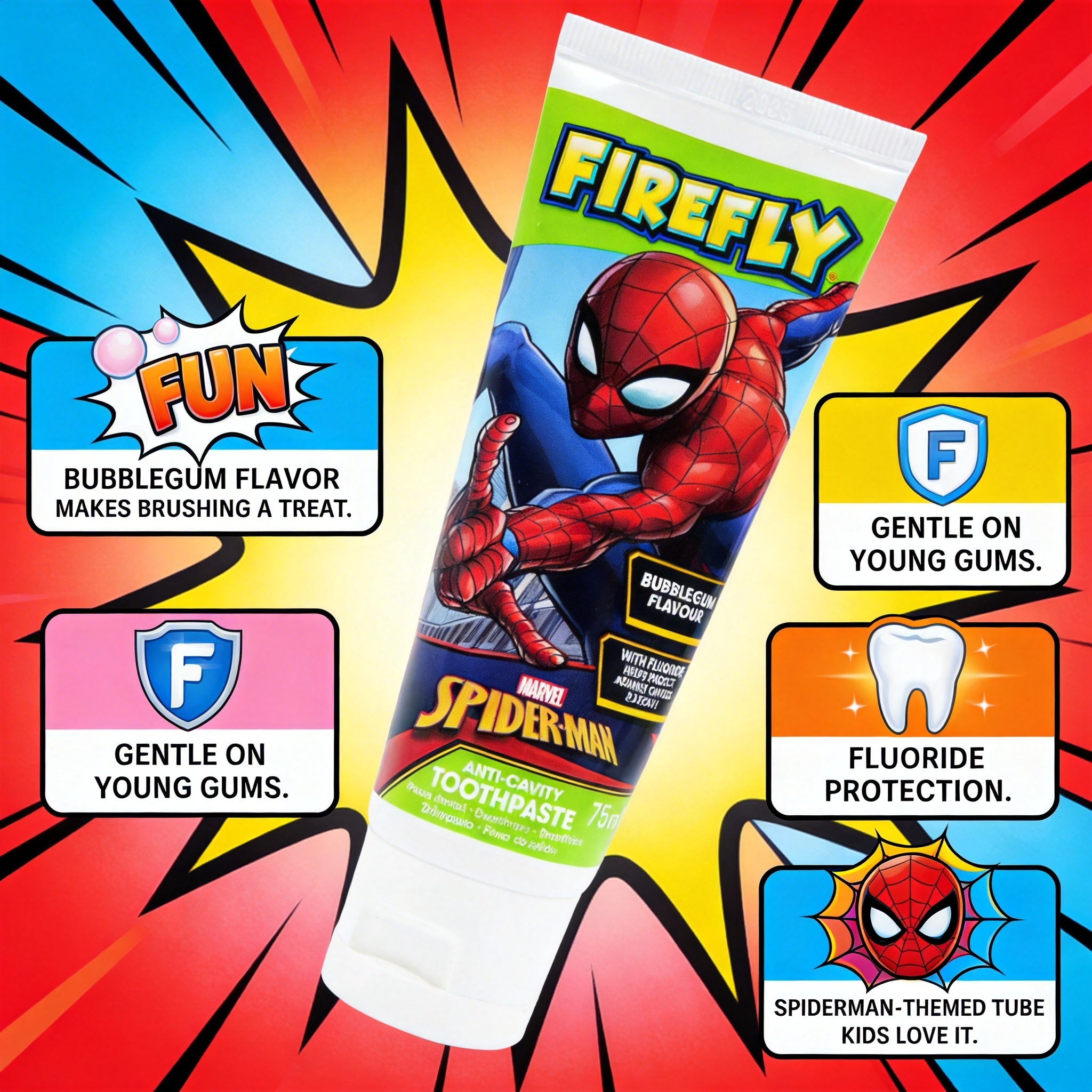 Spiderman Bubblegum Toothpaste 75ml