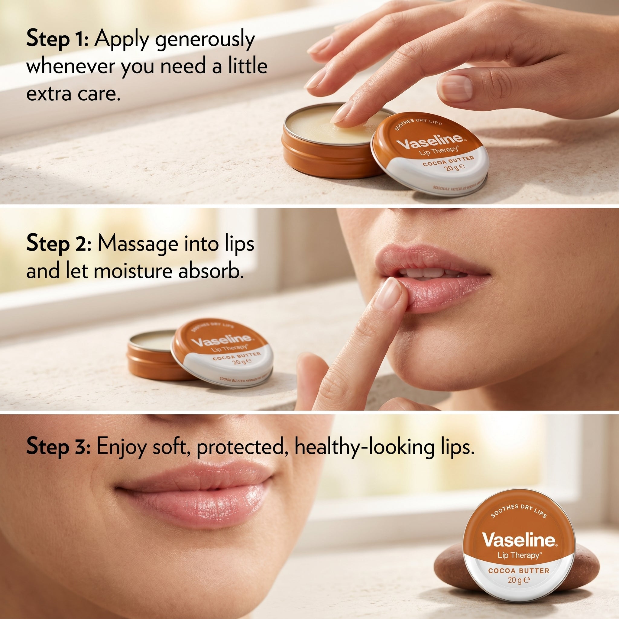 Vaseline Vaseline Lip Therapy Cocoa 20g