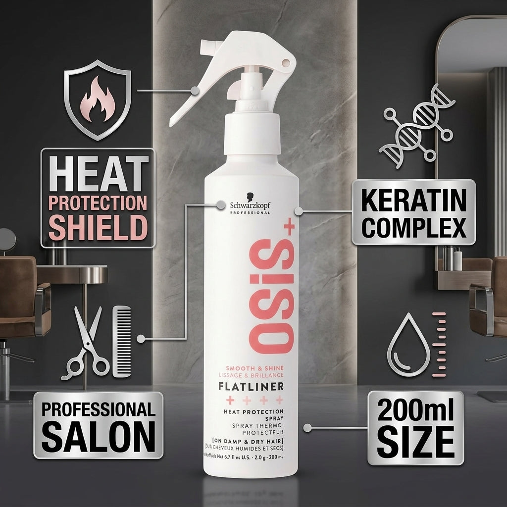 Schwarzkopf Osis+ Flatliner Heat Protection Spray 200ml