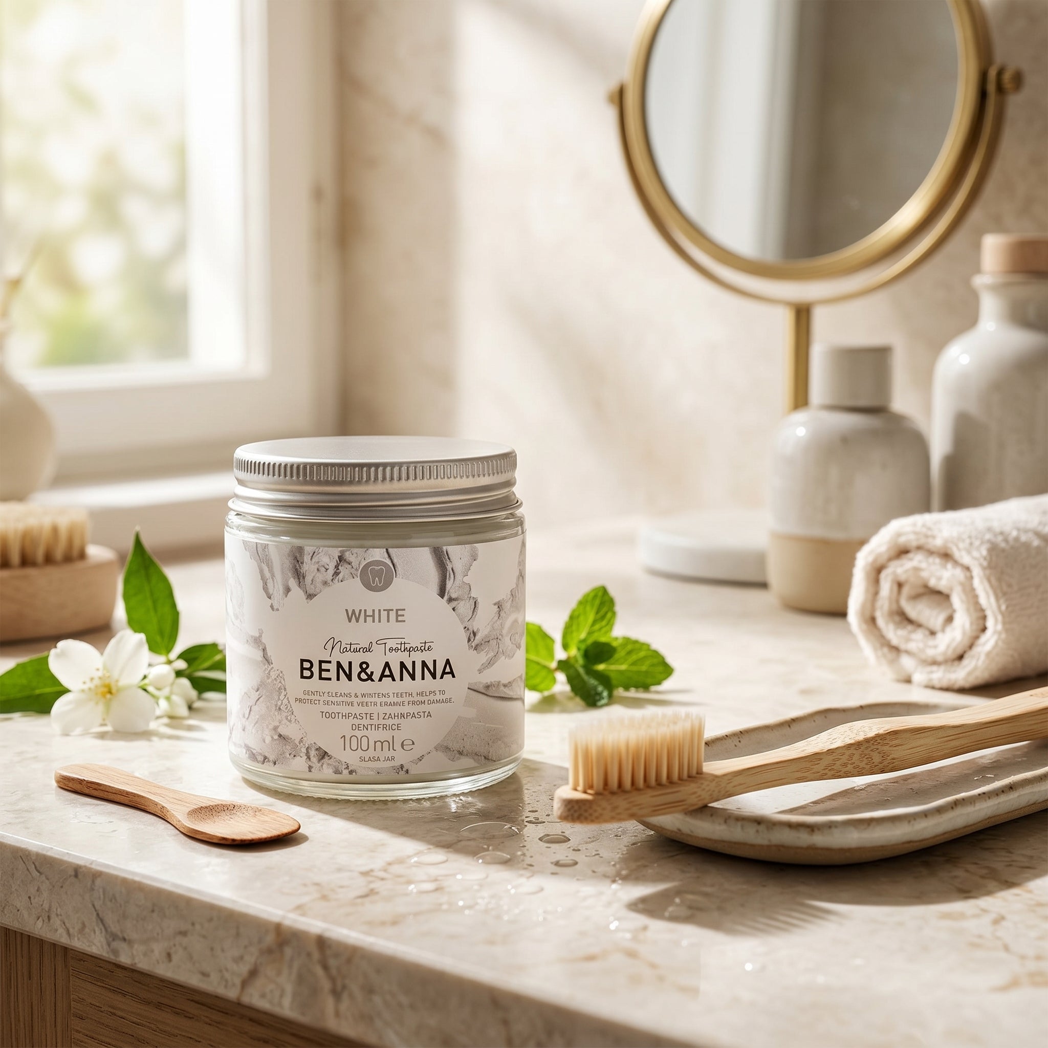 Ben & Anna Toothpaste Whitening 100ml (Fluoride Free)