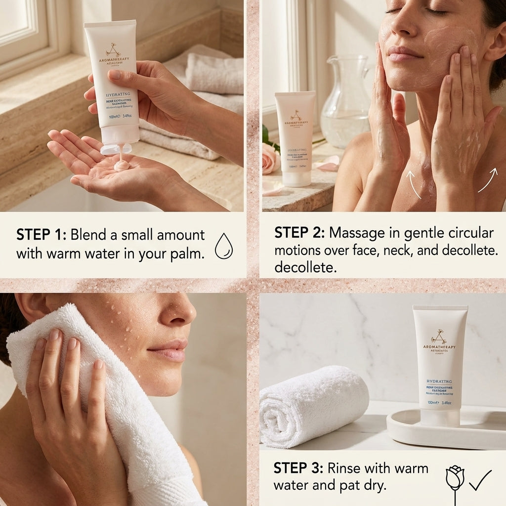 Aromatherapy Associates Hydrating Rose Exfoliating Cleanser 100ml