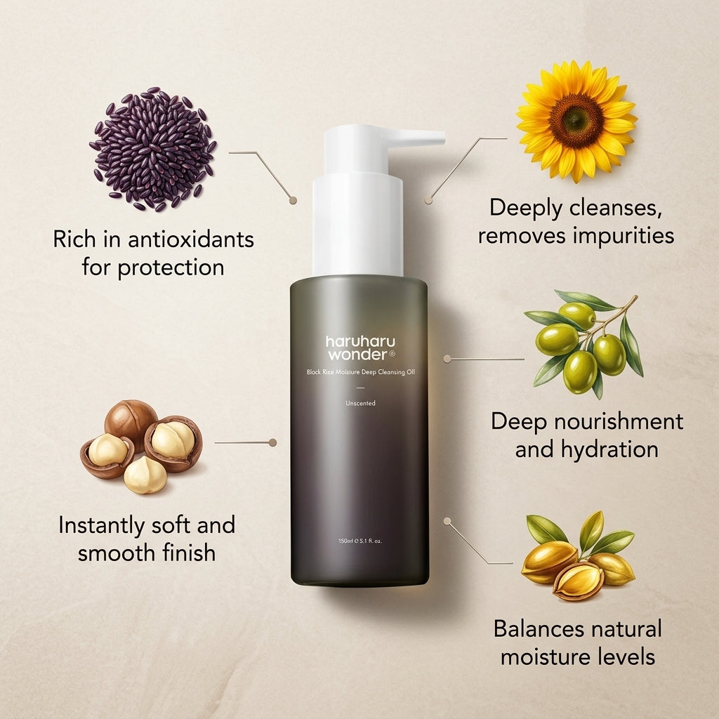 Haruharu Wonder Black Rice Moisture Deep Cleansing Oil150ml