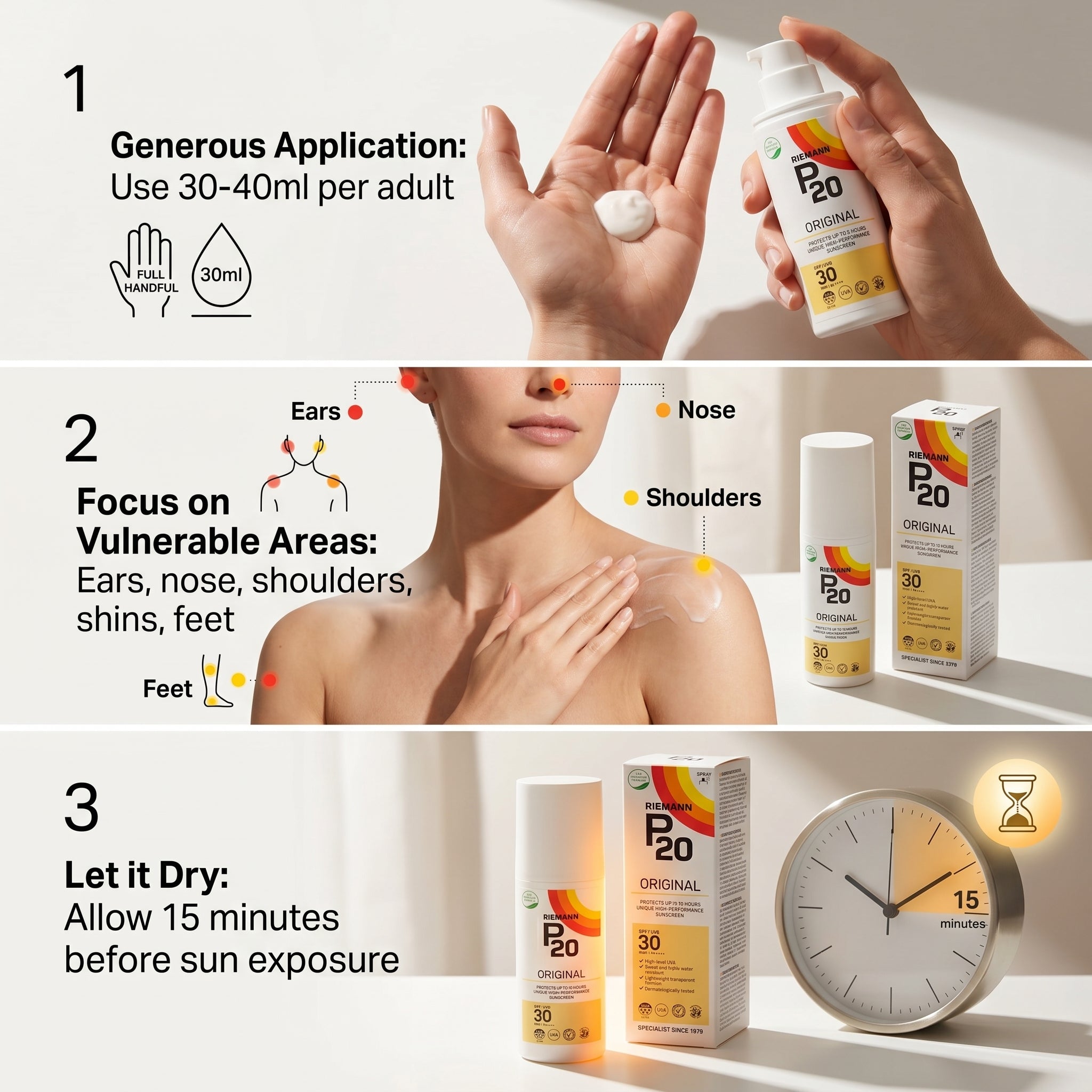 Riemann P20 Original Suncreen SPF30 100ml