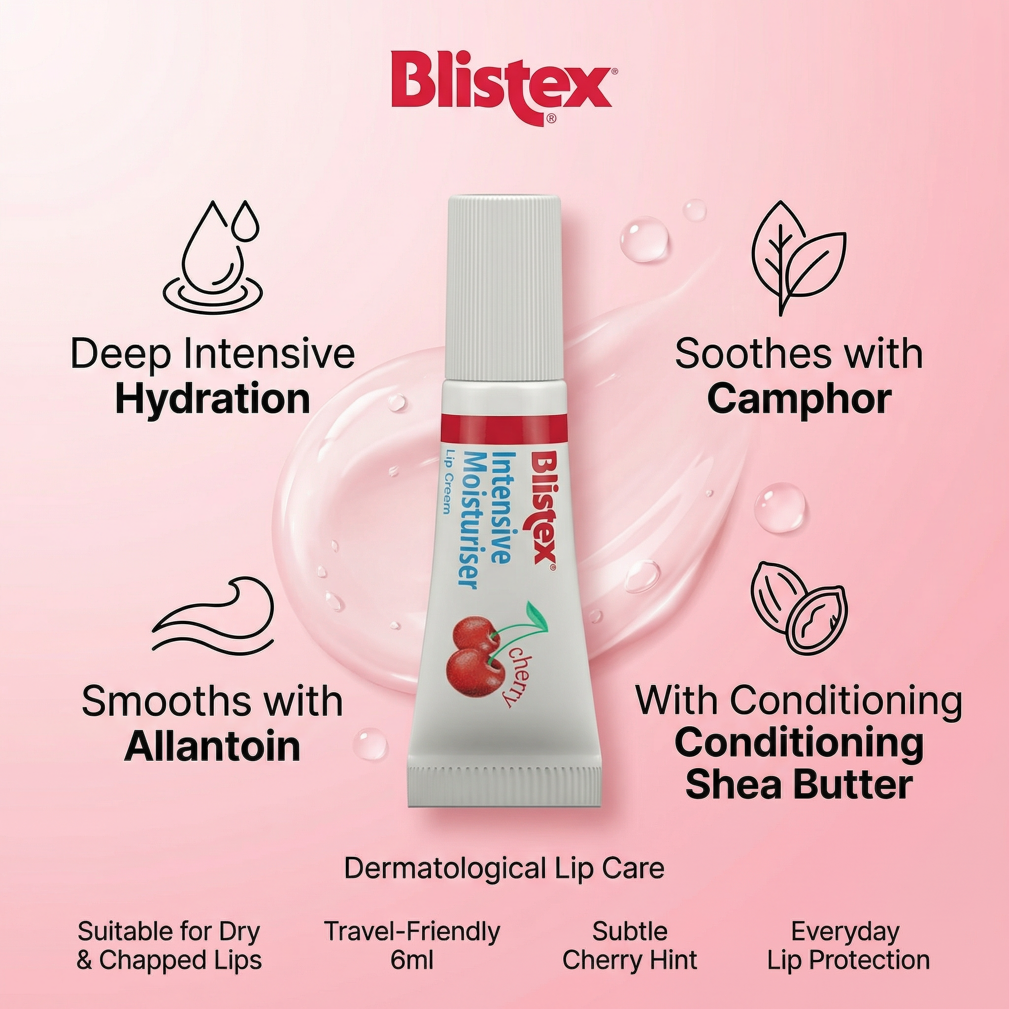 Blistex Cherry Intensive Moisturiser SPF 15 Lip Balm 6ml