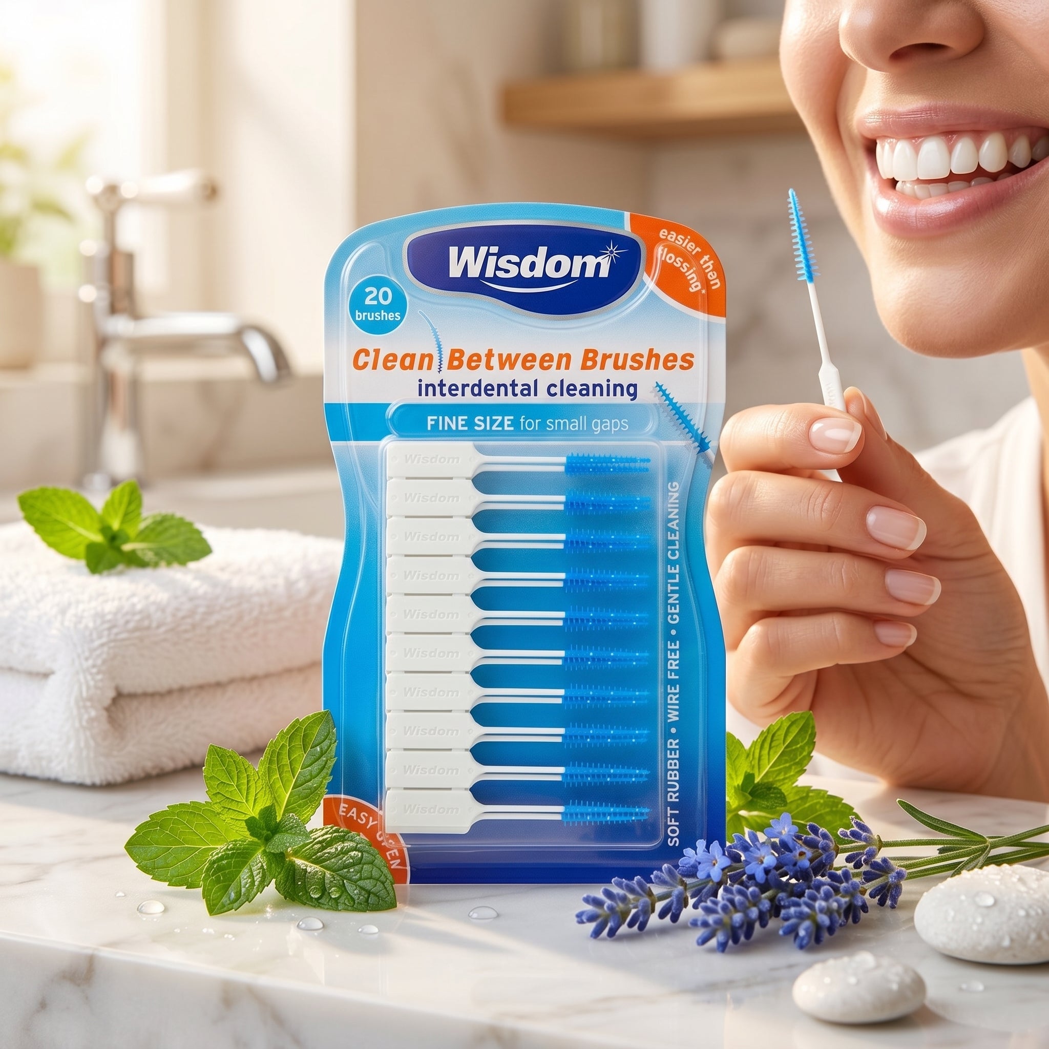 Wisdom Clean Between Interdental Brushes 20 Brushes
