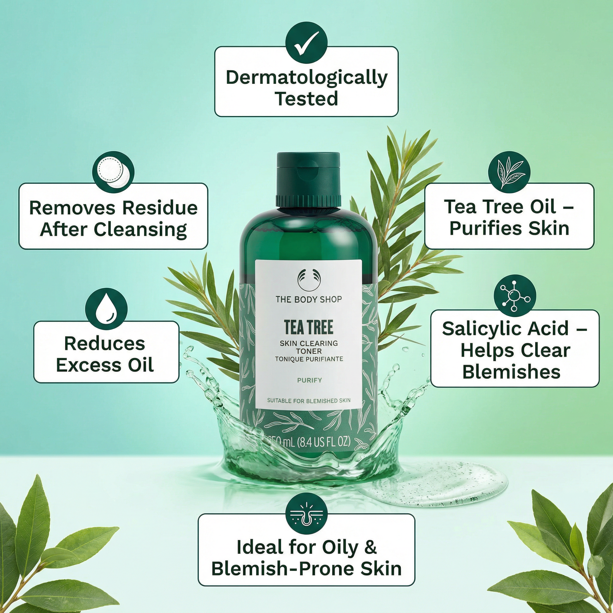 The Body Shop Skin Clearing Tea Tree Toner 250ml