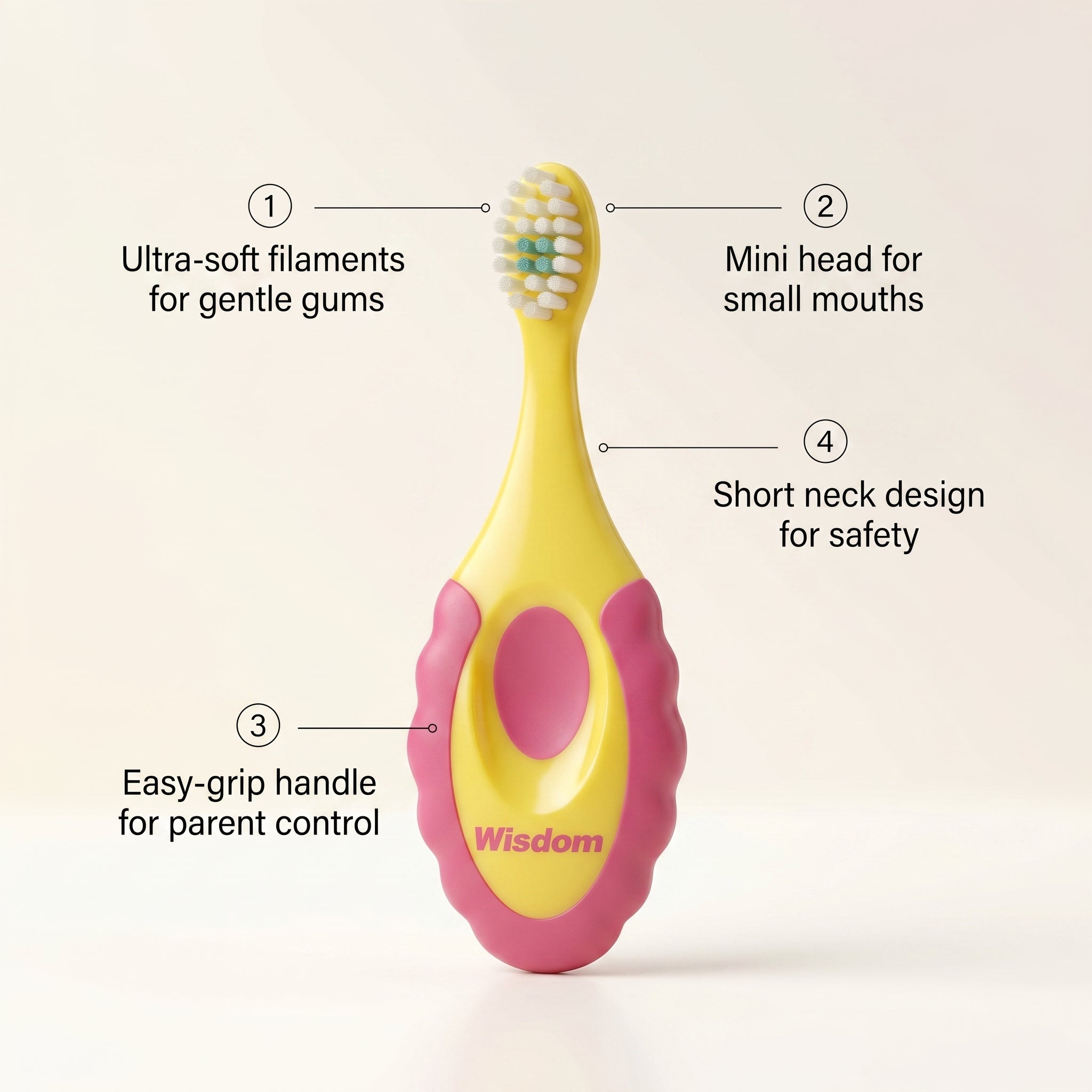 Wisdom Step by Step 0-2 Years Toothbrush Super Soft