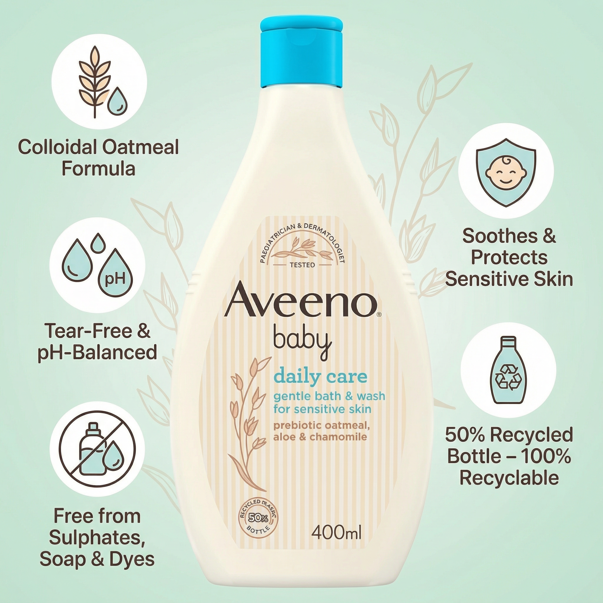 Aveeno Baby Daily Care Gentle Body Wash 400ml