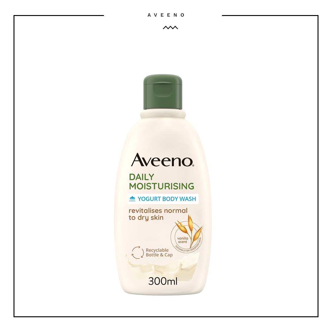 Aveeno Daily Moisturising Body Wash Vanilla & Oats Yogurt 300ml
