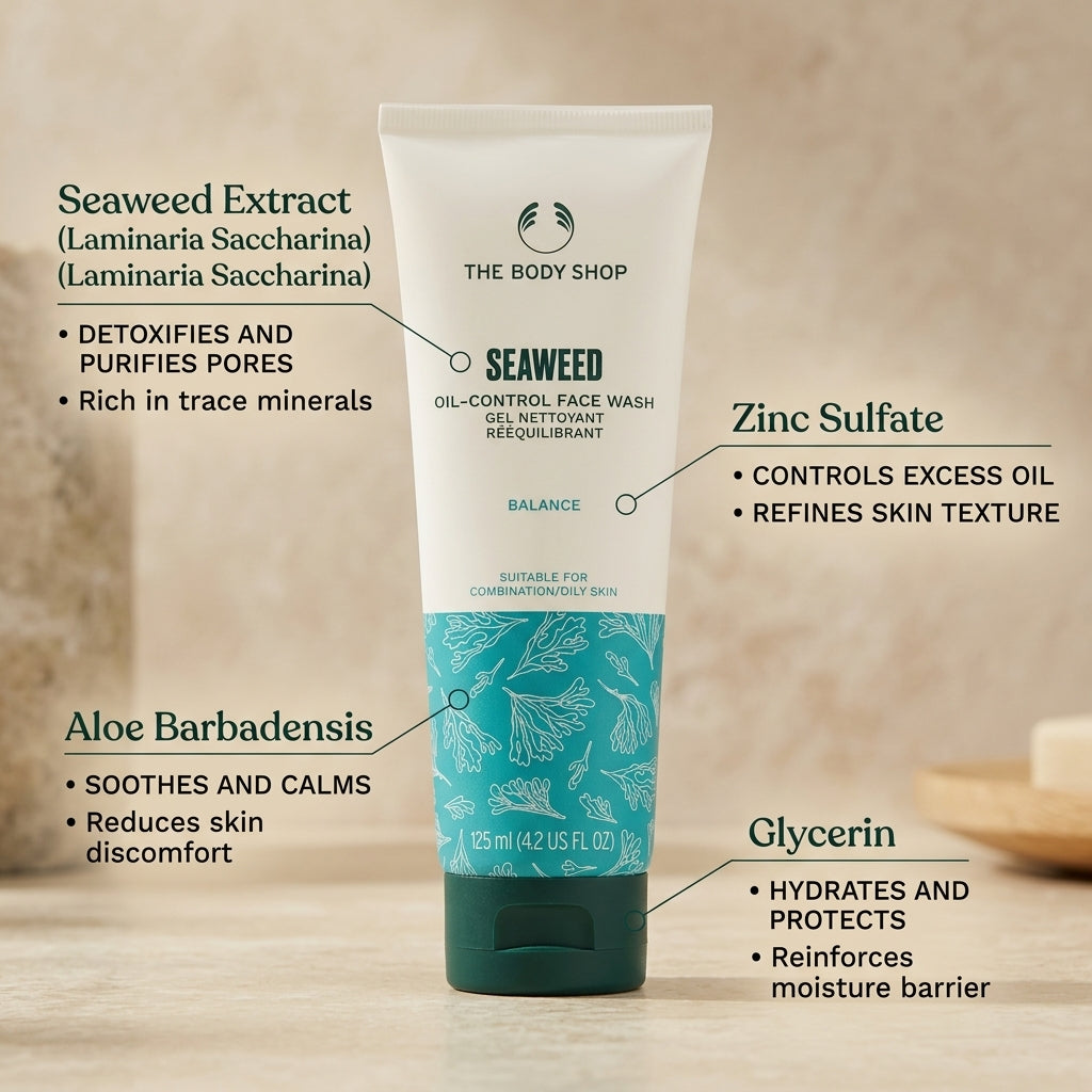The Body Shop Seaweed Face Wash 125ml