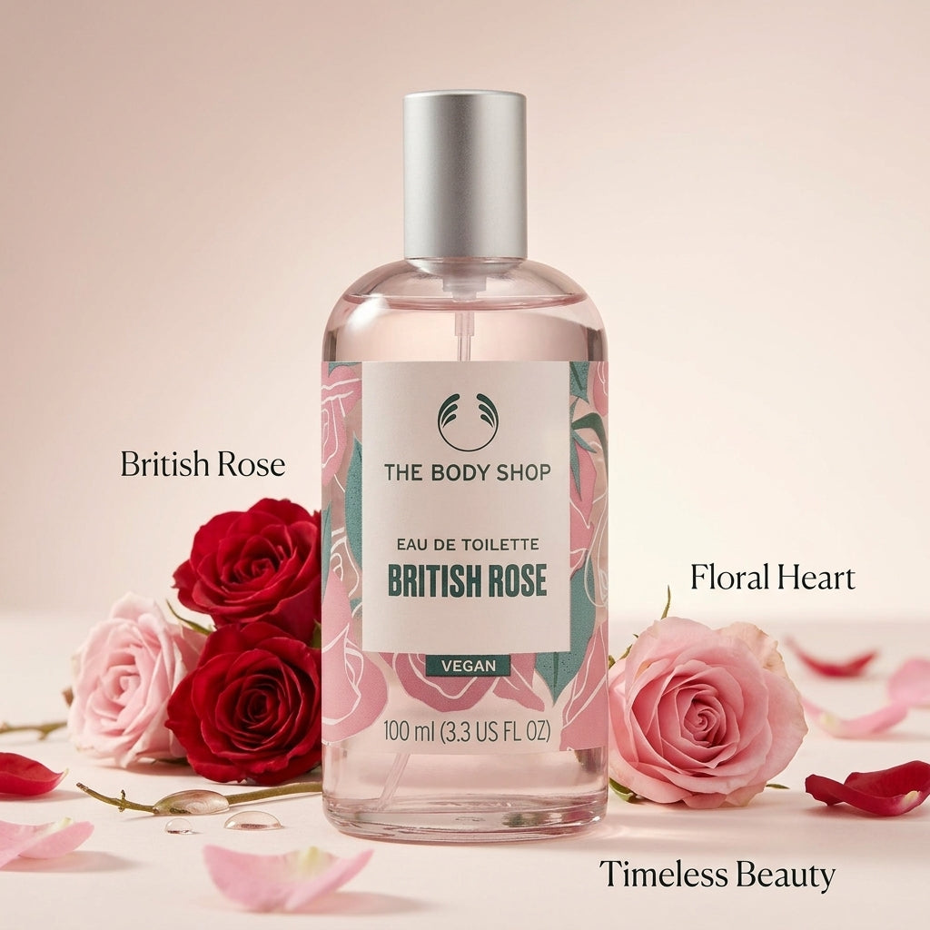 The Body Shop British Rose Eau De Toilette 100ml