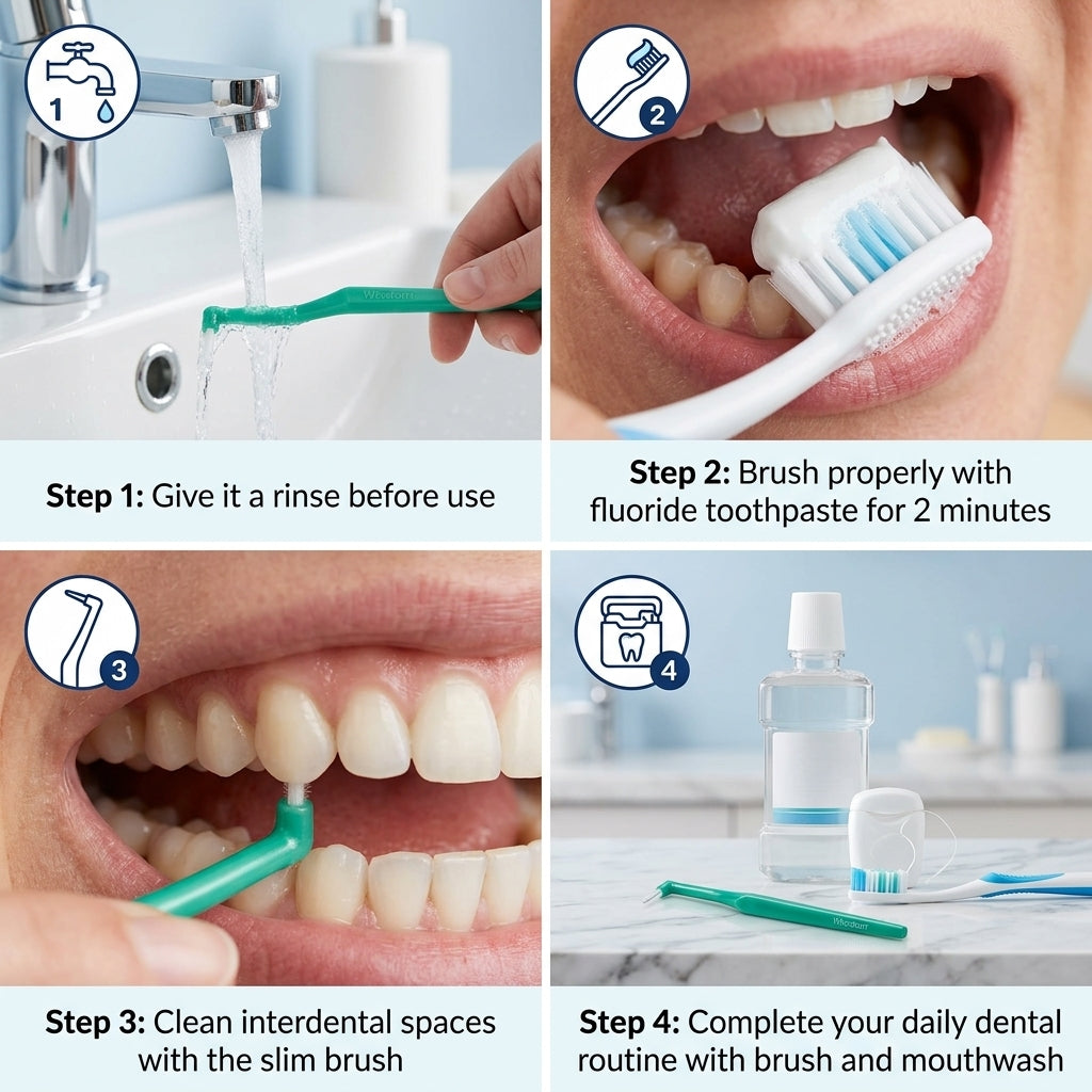 Wisdom Interspace Super Slim Extra Soft Interdental Toothbrush