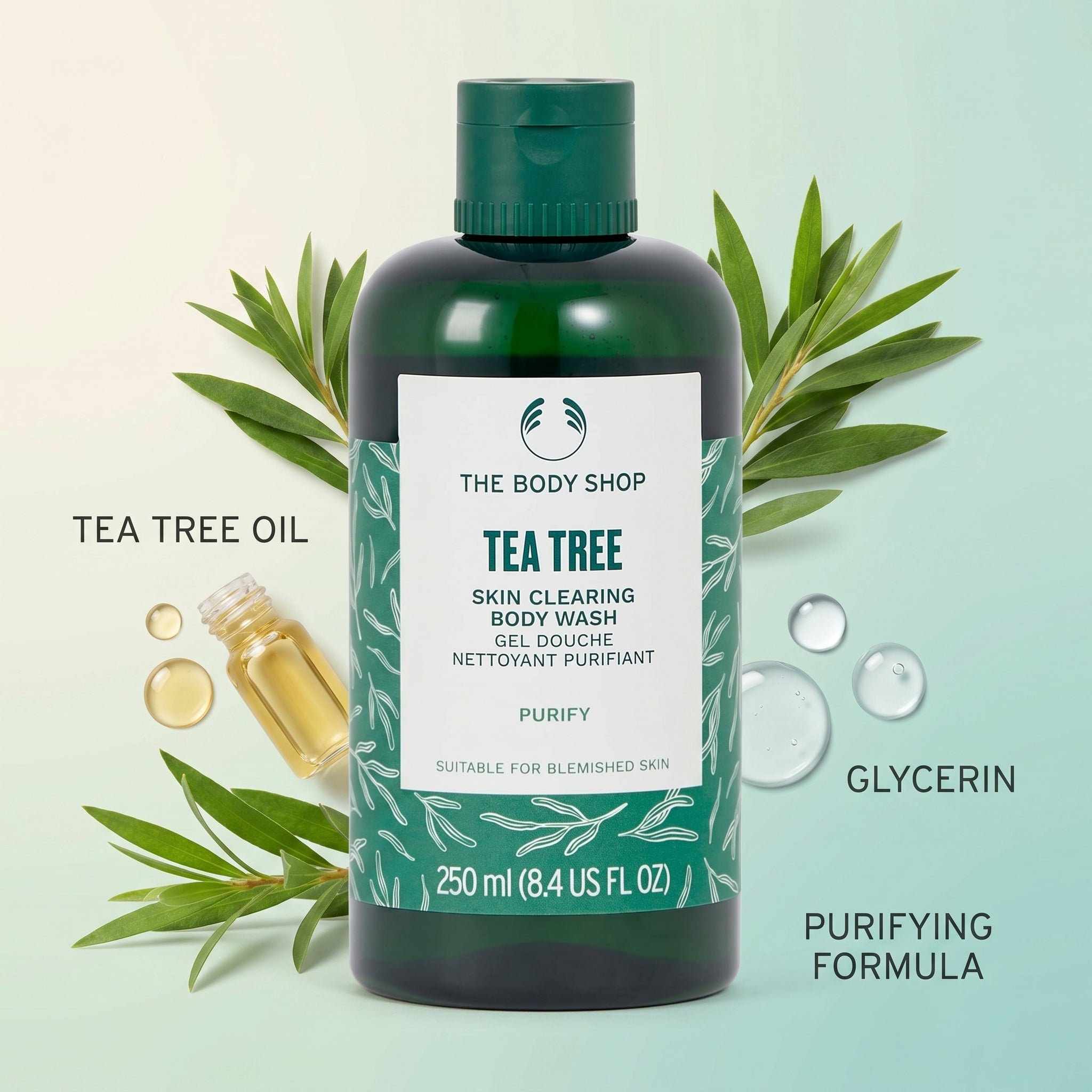 The Body Shop Tea Tree Skin Clearing Body Wash Purifing 250ml