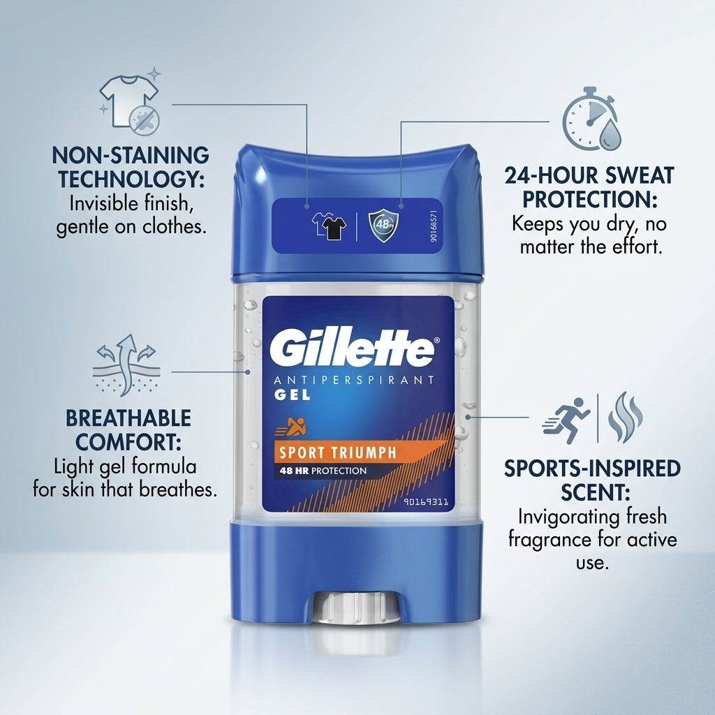 Gillette Sport Triumph Antiperspirant Gel 70ml