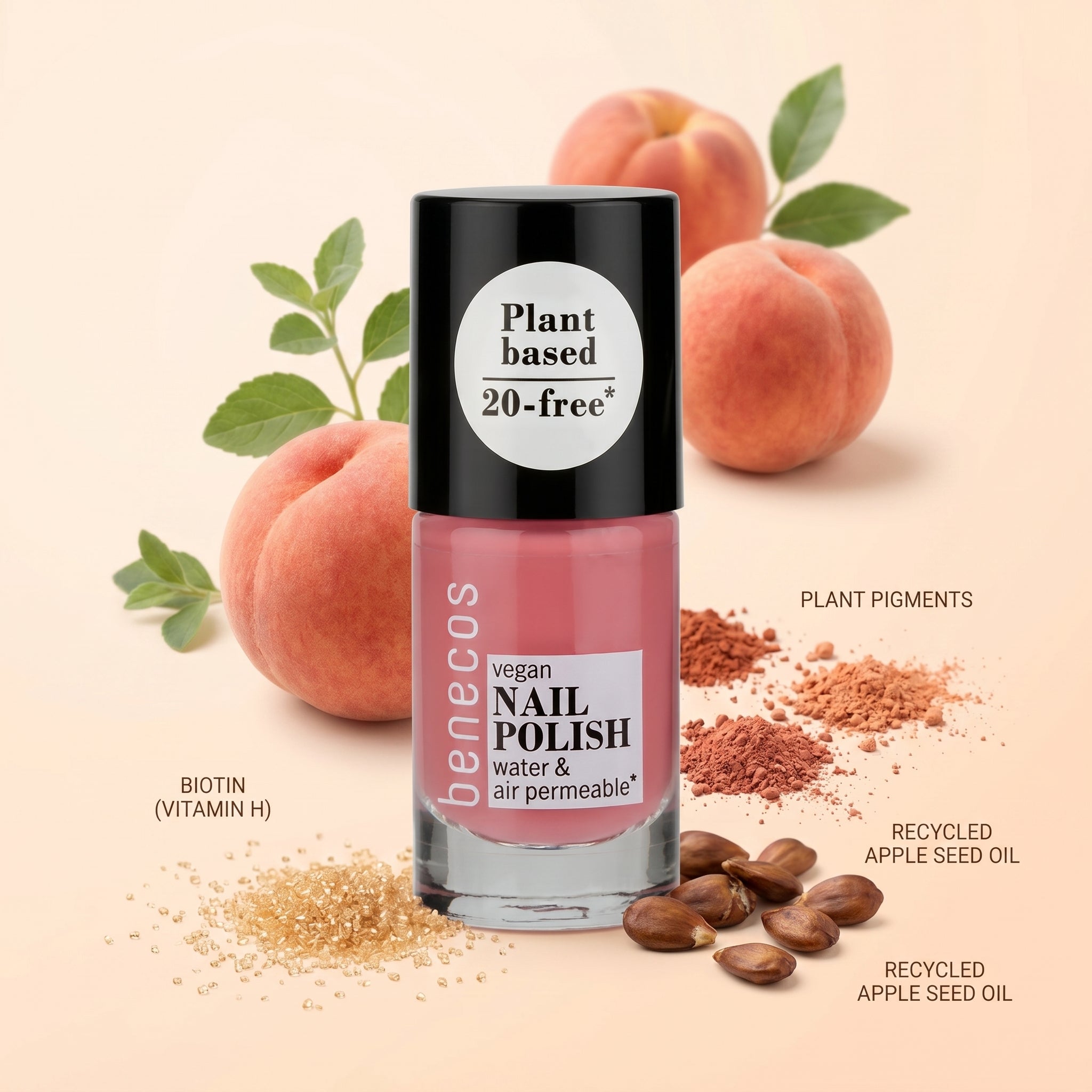 Benecos Nail Polish Peach Sorbet 5ml
