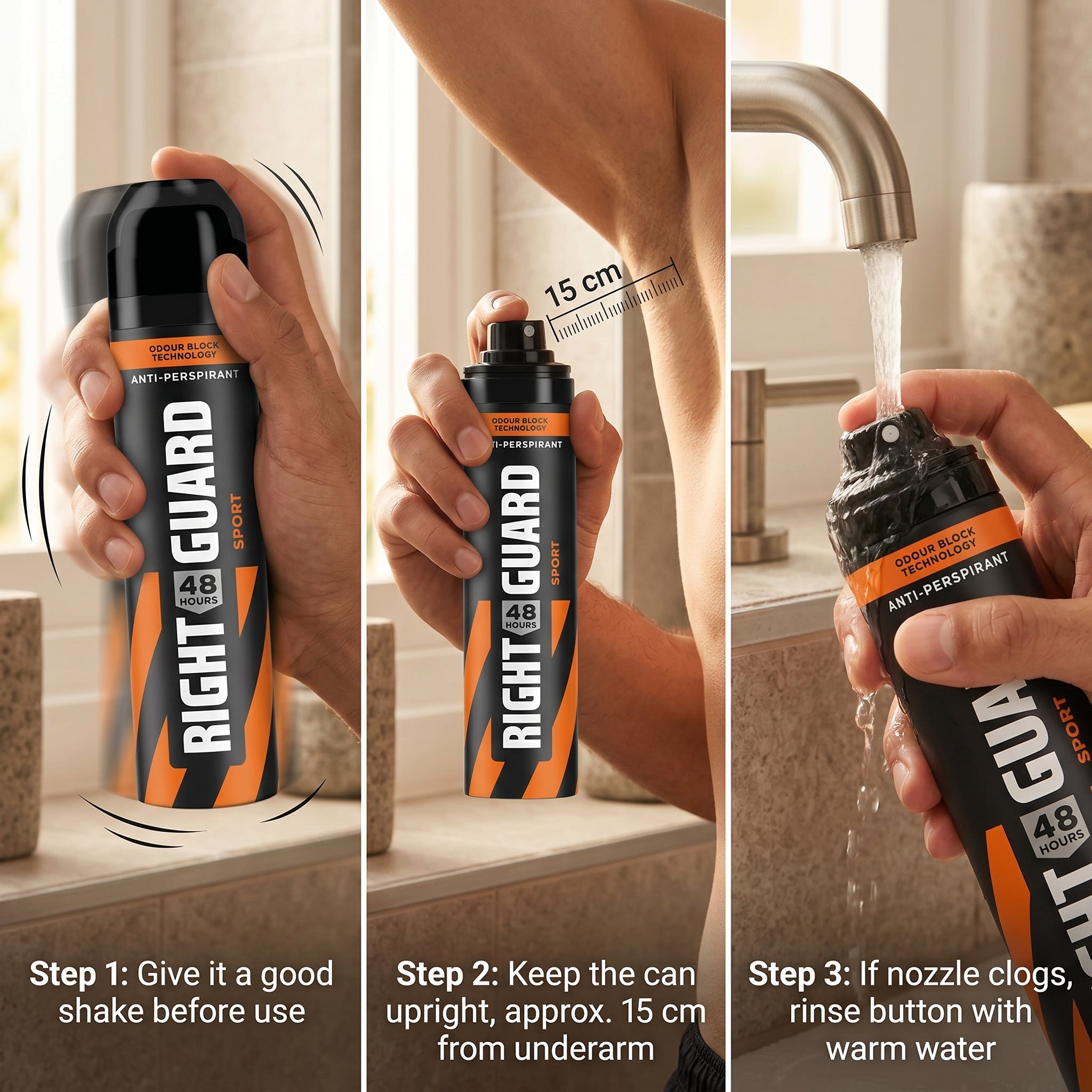 Right Guard Mens Deodorant Spray Sport 250ml
