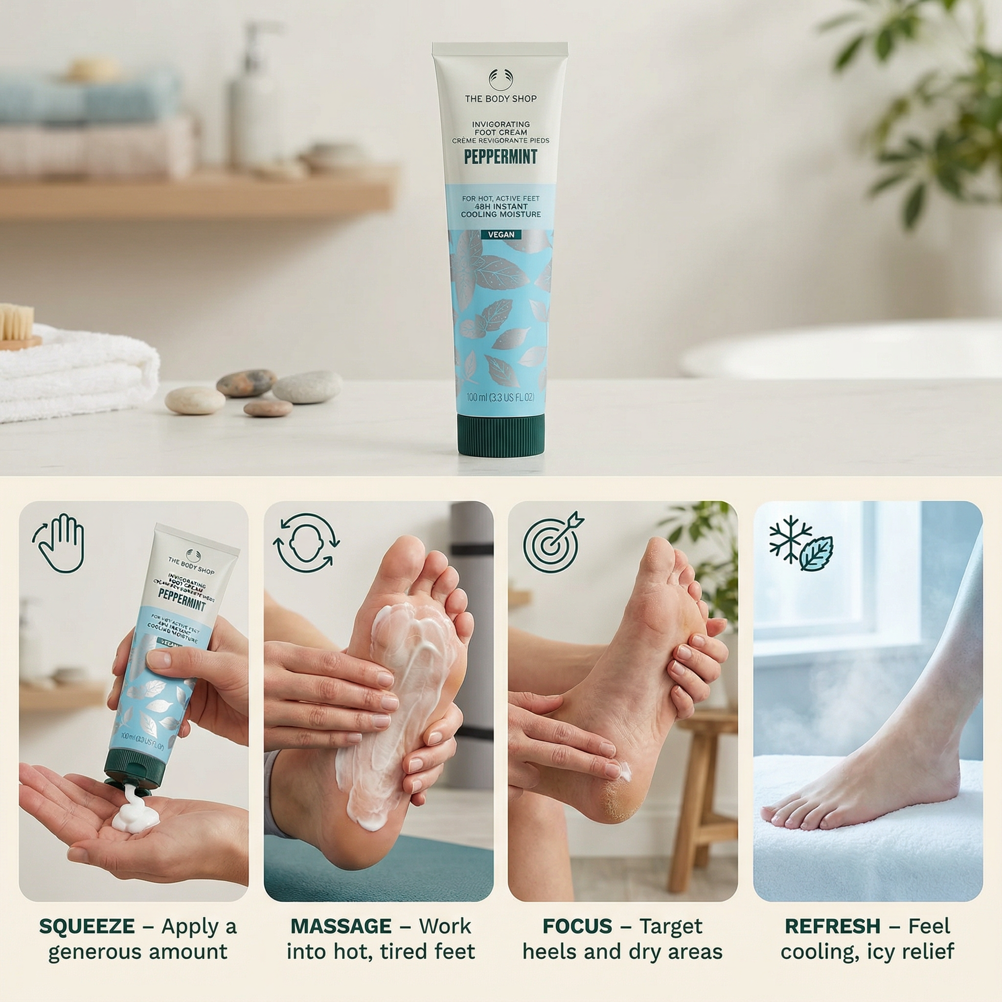 The Body Shop Peppermint Foot Treatment, 100 ml