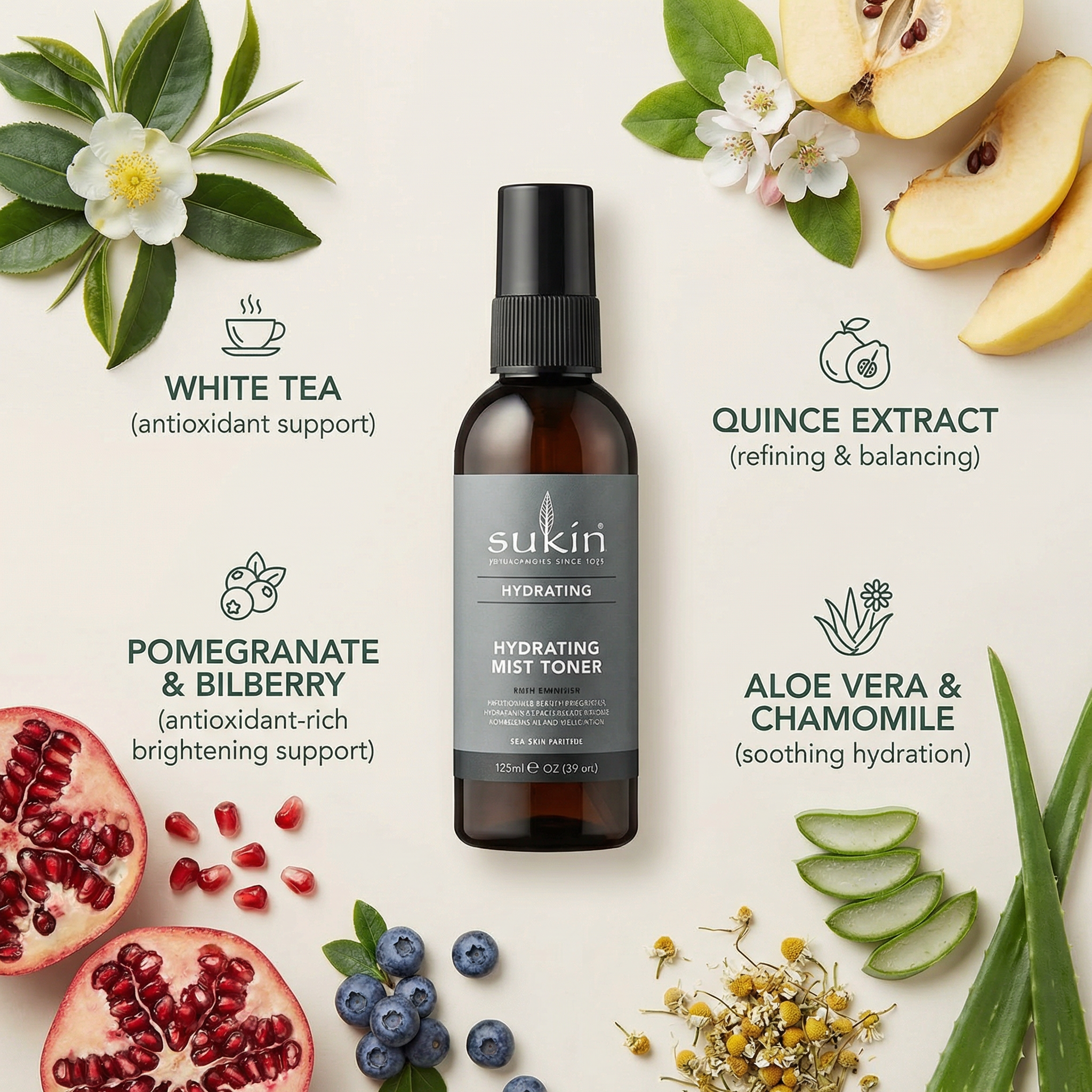 Sukin Natural Oil Balancing Clarifying Facial Tonic 125ml