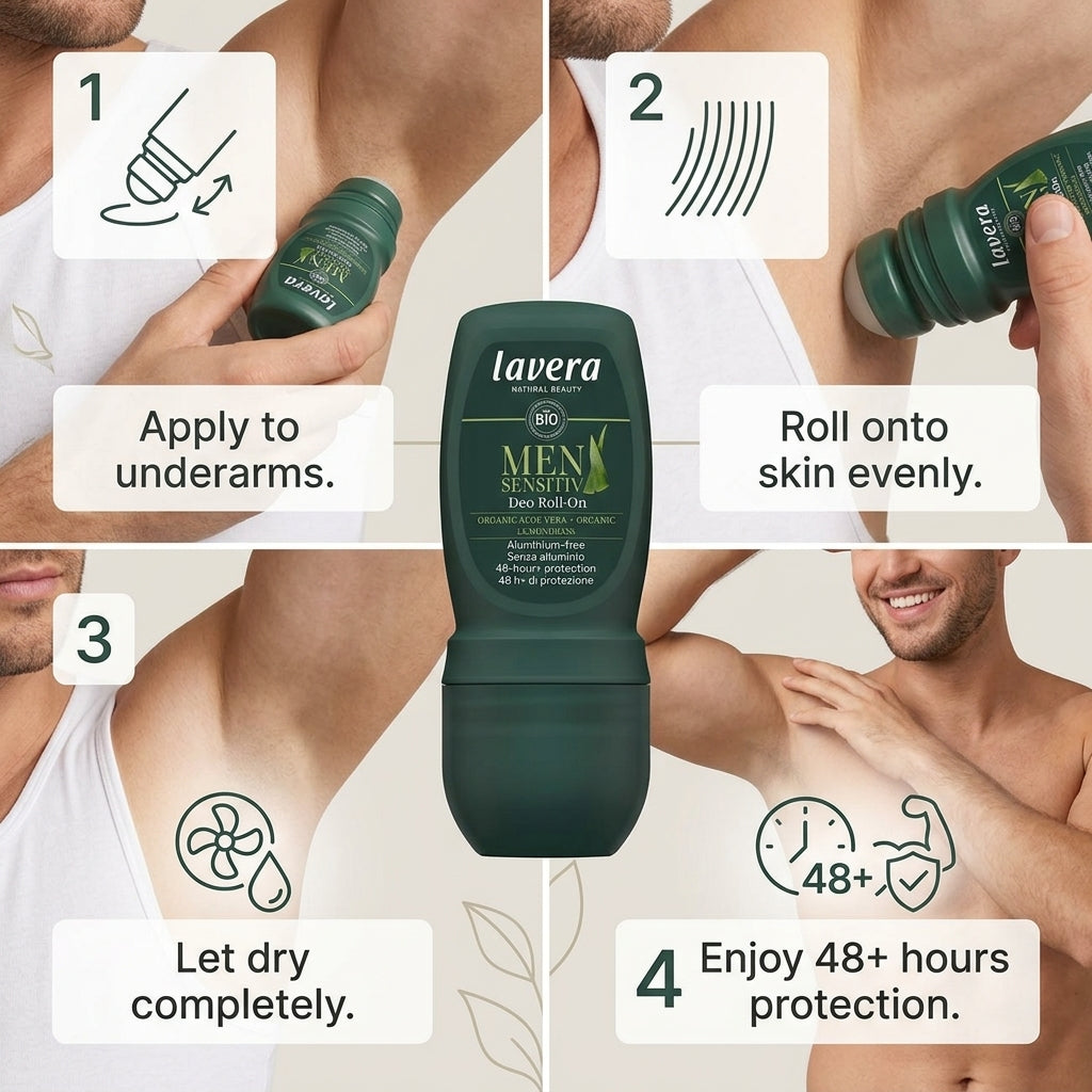 Lavera Natural Men Sensitiv 24H Deodorant Roll On New 50ml