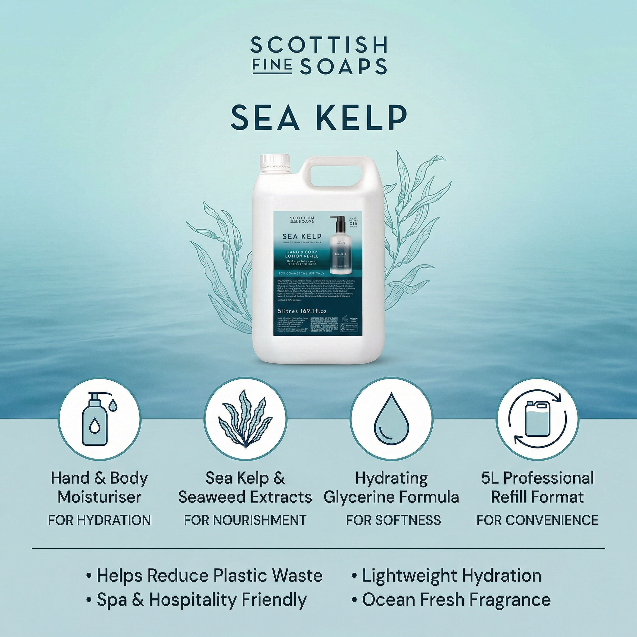Scottish Fine Soaps Sea Kelp Moisturiser 5L