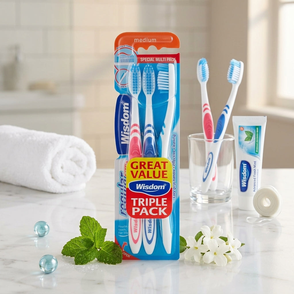 Wisdom 3 Medium Regular Plus Toothbrushes