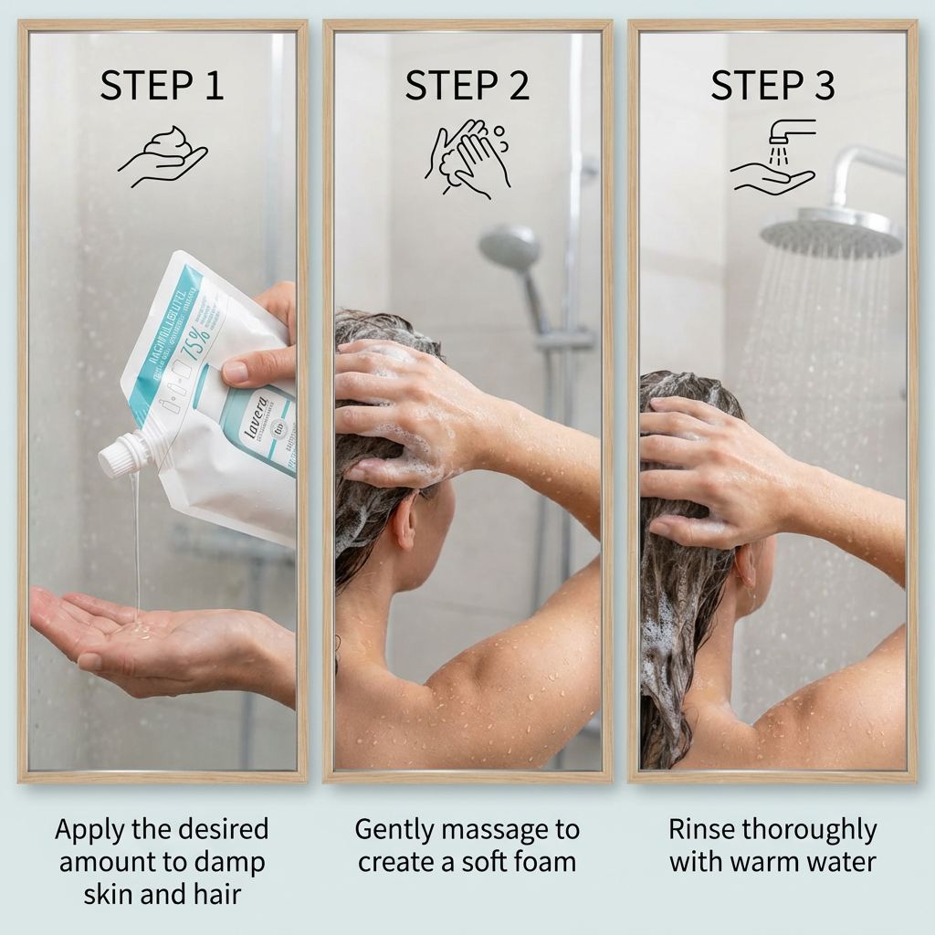 Lavera Basis Body Wash 2in1 (body & hair) Refill 500ml