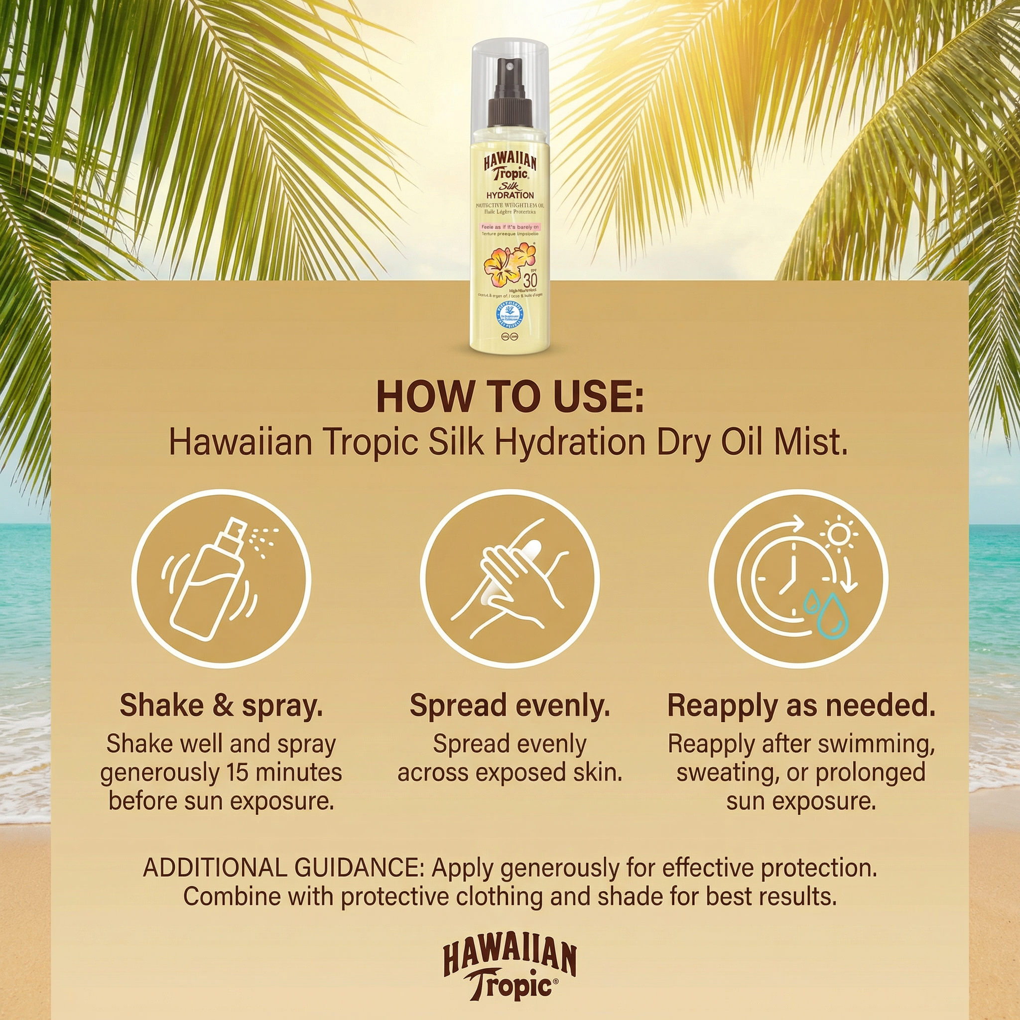 Hawaiian Tropic Silk Hydration Weightless Dry Oil Mist SPF 30 150ml