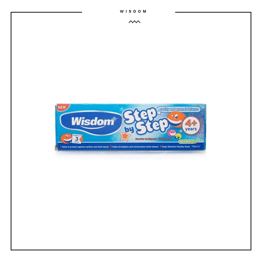 Wisdom Step By Step 4+ Toothpaste 75ml