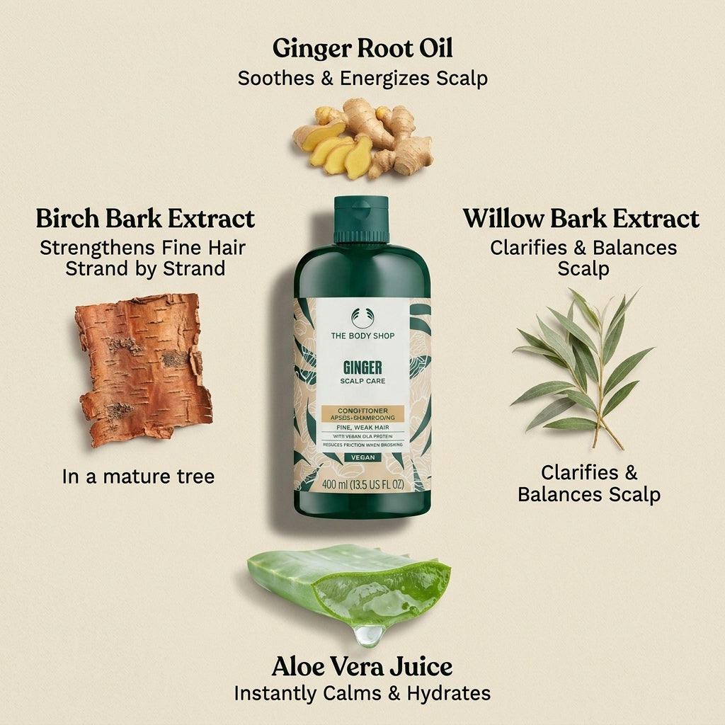 The Body Shop Ginger Scalp Care Conditioner 400ml