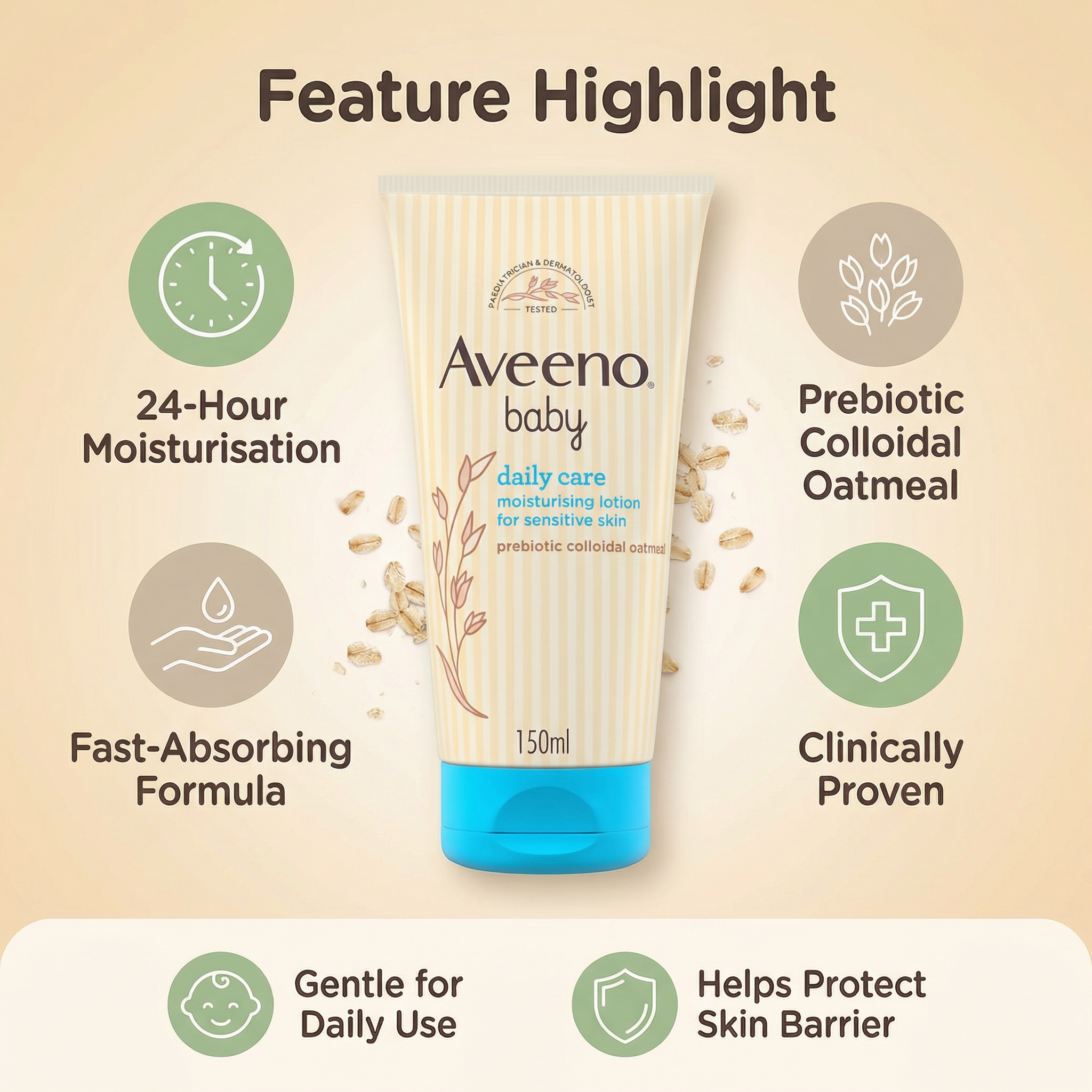 Aveeno Baby Dermexa Emollient Cream 150ml