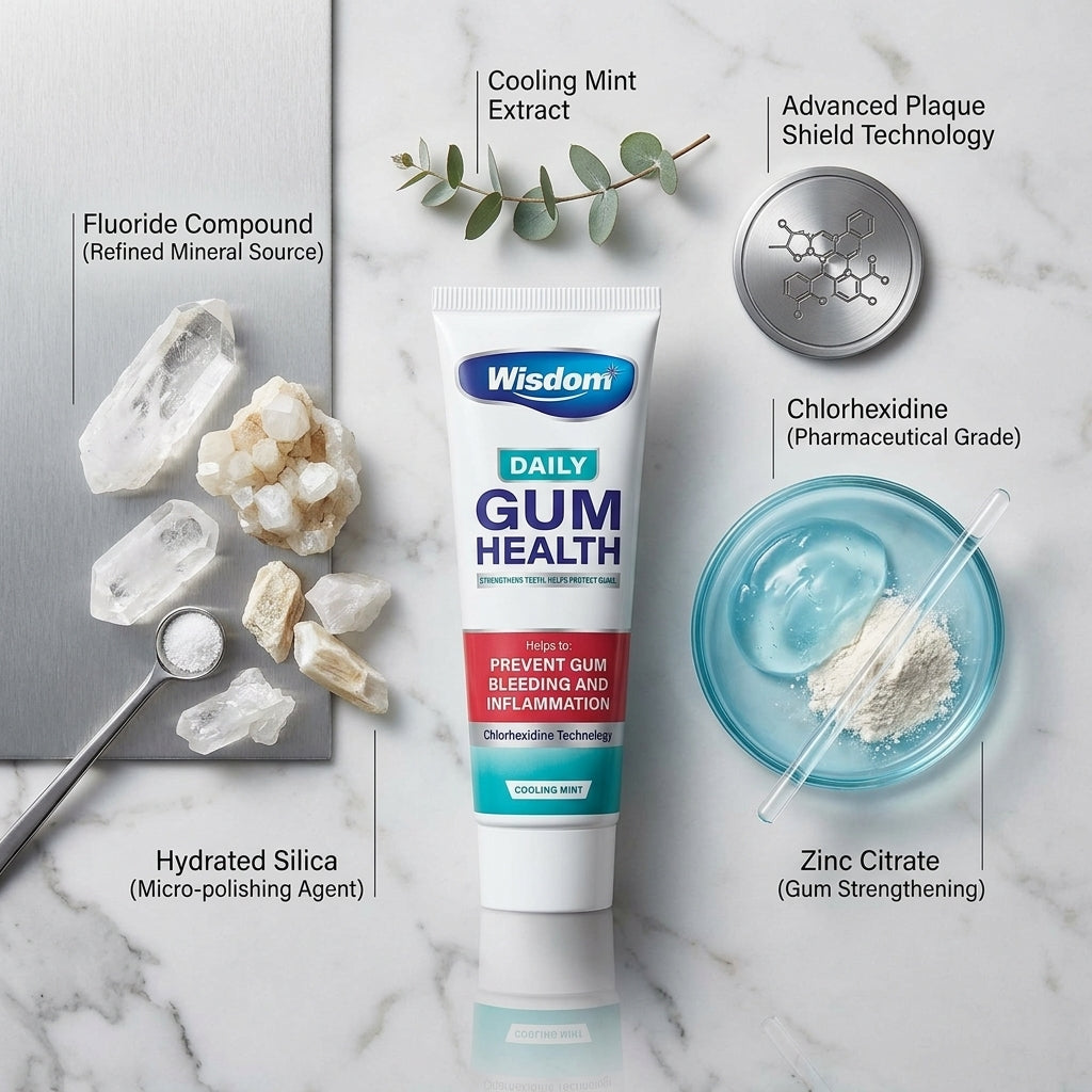 Wisdom Daily Gum Health Chlorhexidine Toothpaste 75ml