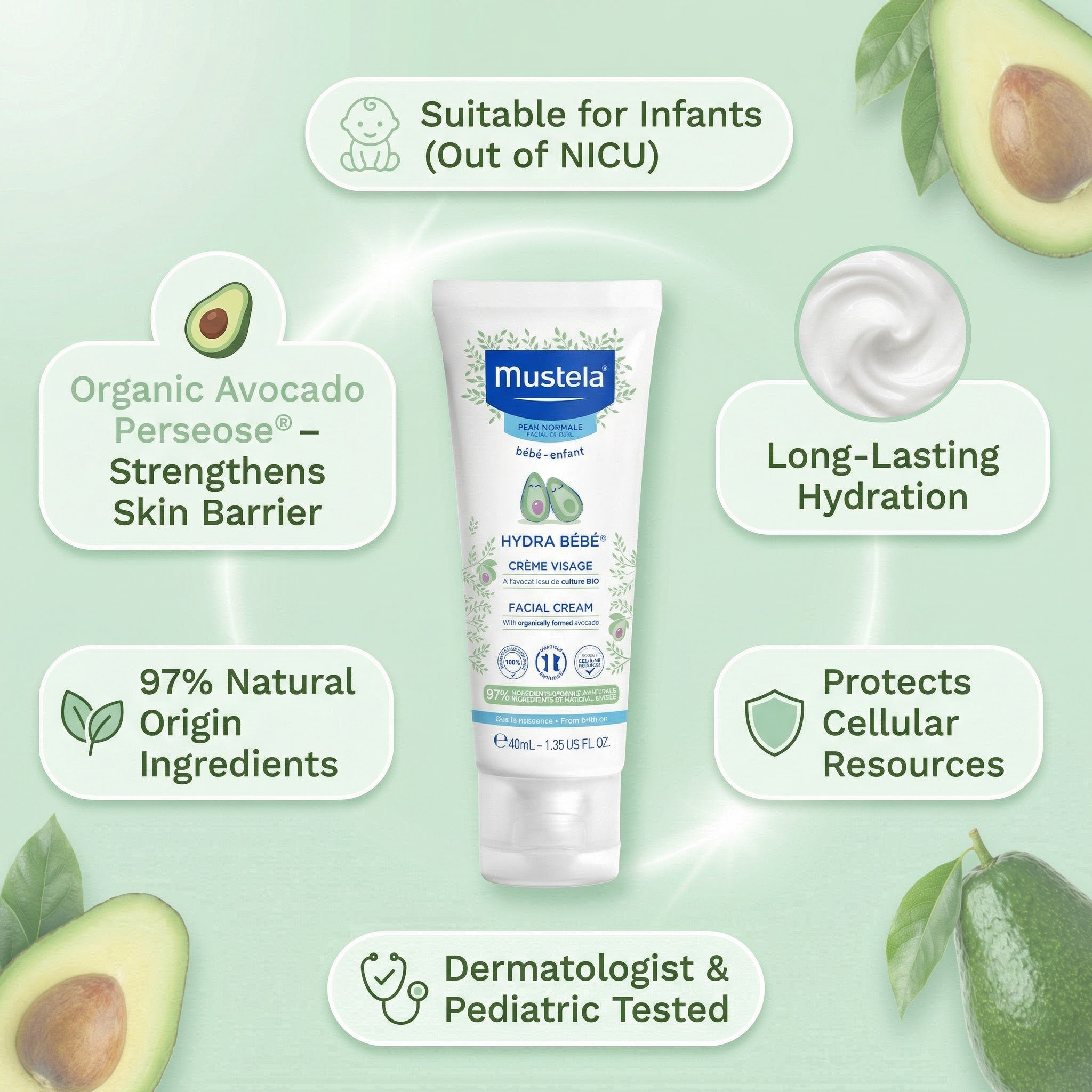 Mustela Facial Cream 40ml