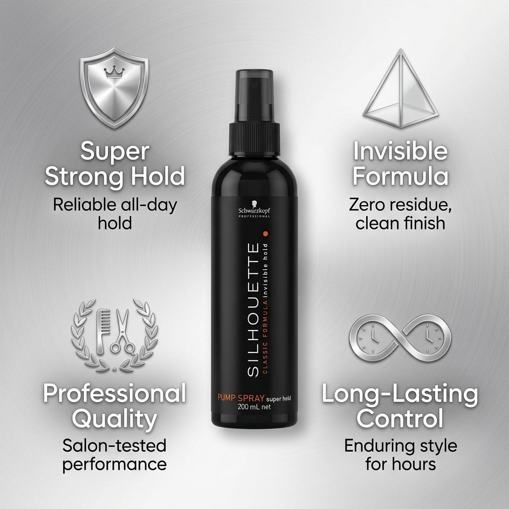 Schwarzkopf Silhouette Classic Formula Invisible HoldPump Spray Super Hold 200ml