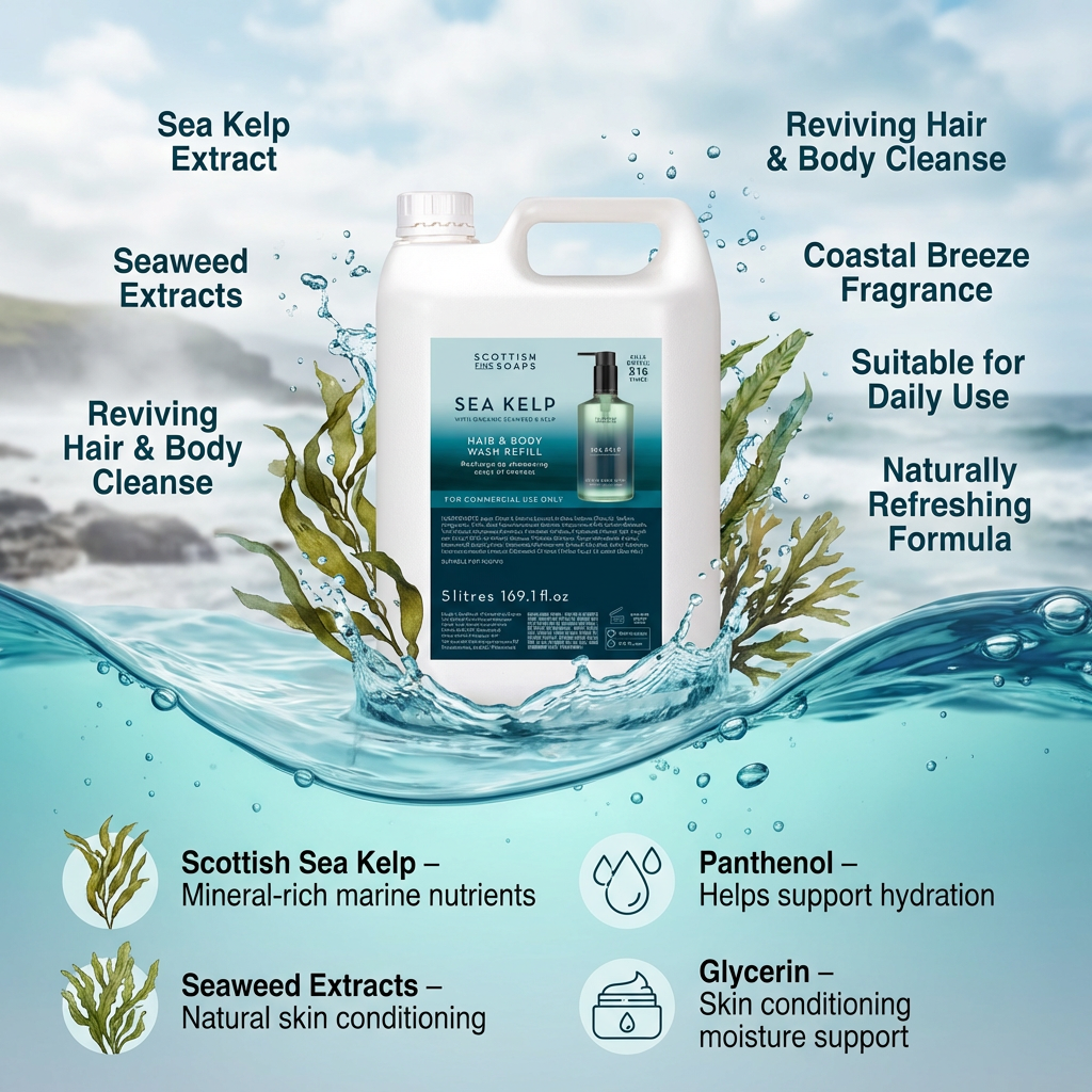 Scottish Fine Soaps Sea Kelp Hair & Body Wash 5L