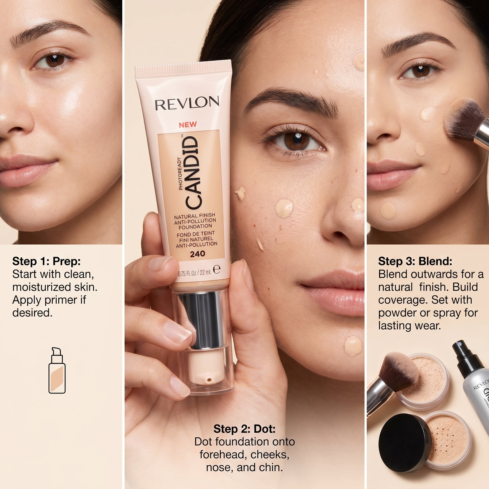 Revlon PhotoReady Candid Natural Finish Foundation 22ml
