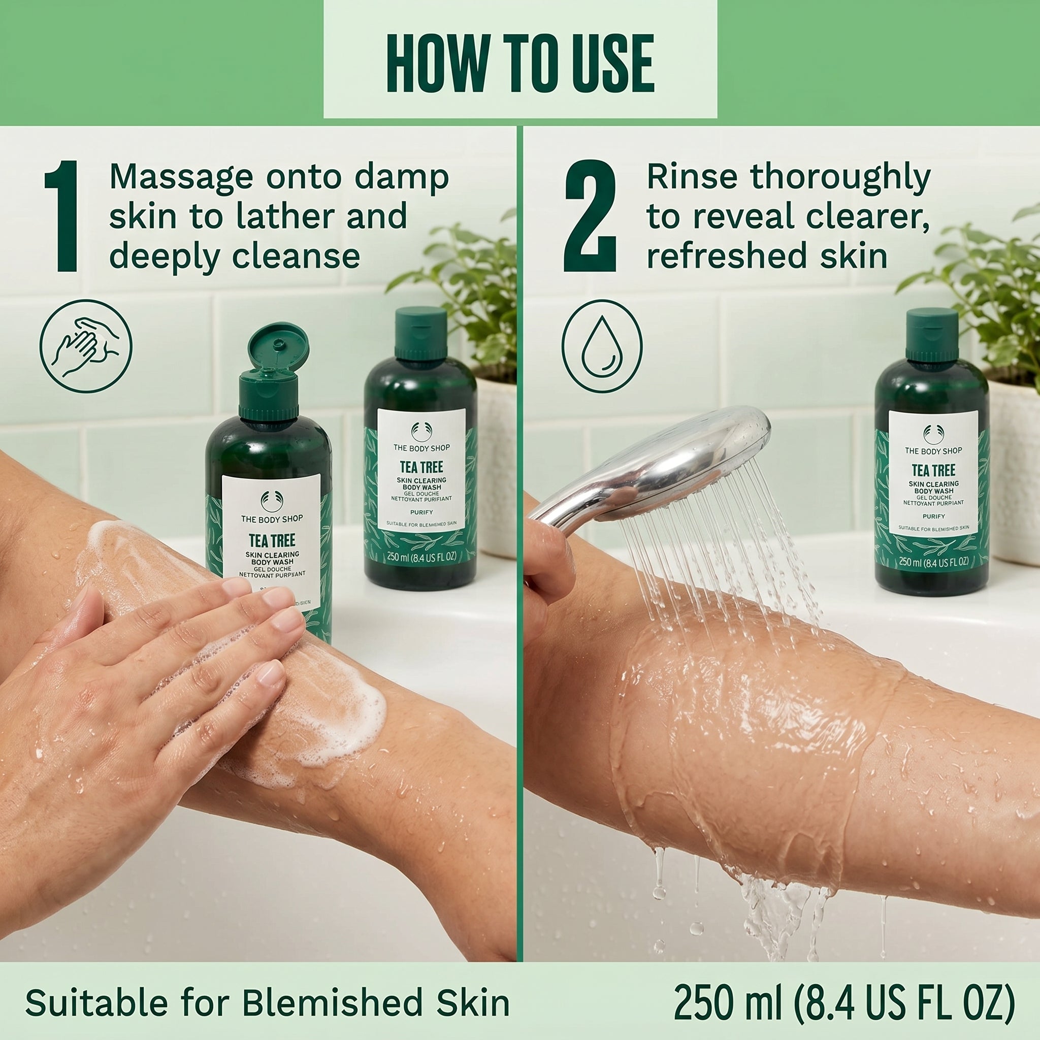 The Body Shop Tea Tree Skin Clearing Body Wash Purifing 250ml
