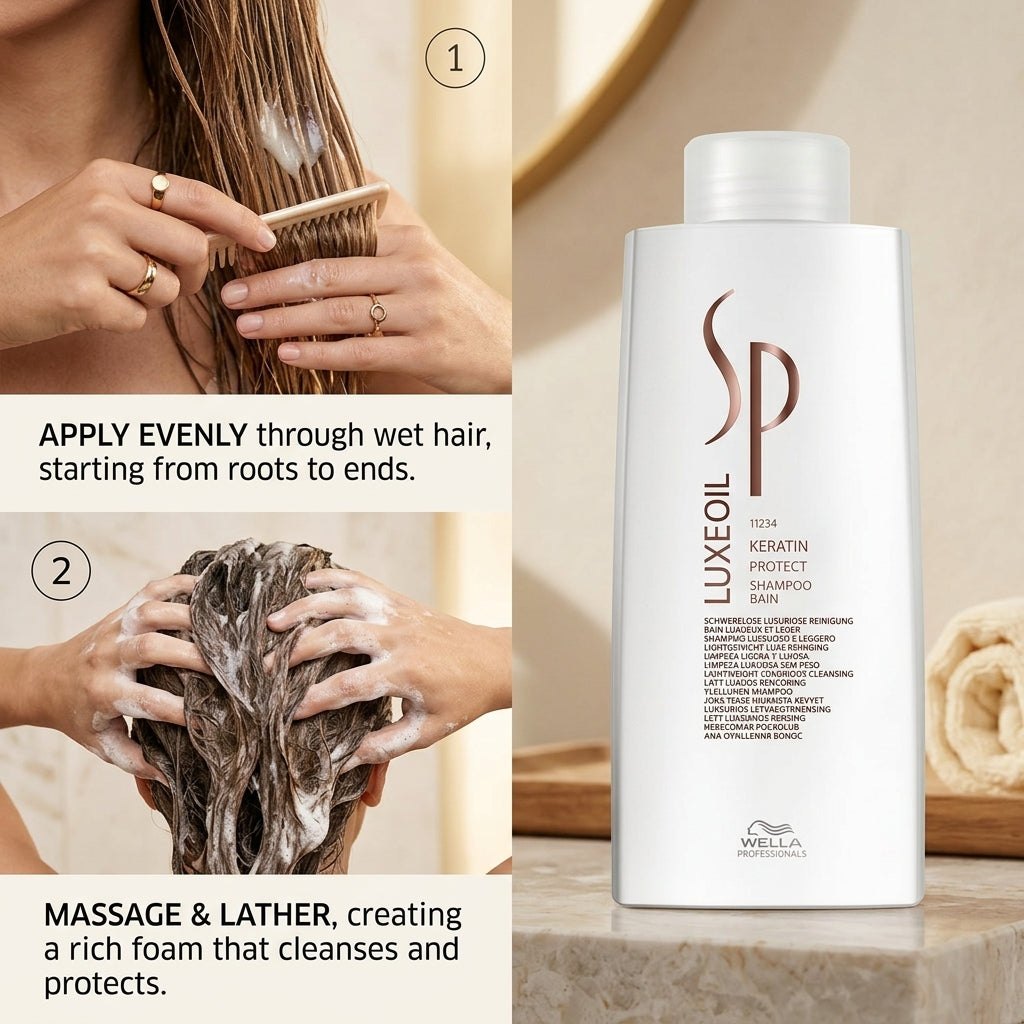 Wella Professionals SP LuxeOil Keratin Protect Shampoo 1000ml