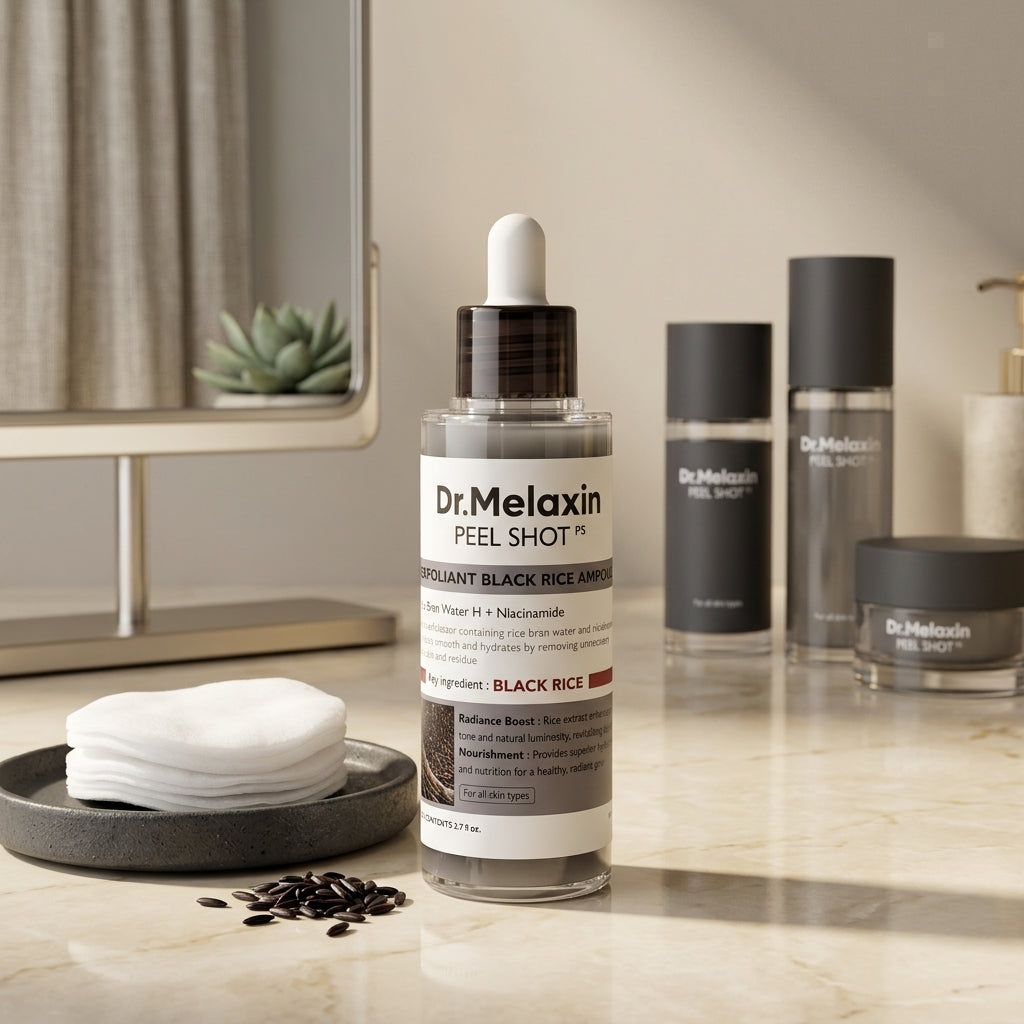 Dr. Melaxin Peel Shot Exfoliating Black Rice Ampoule 80ml