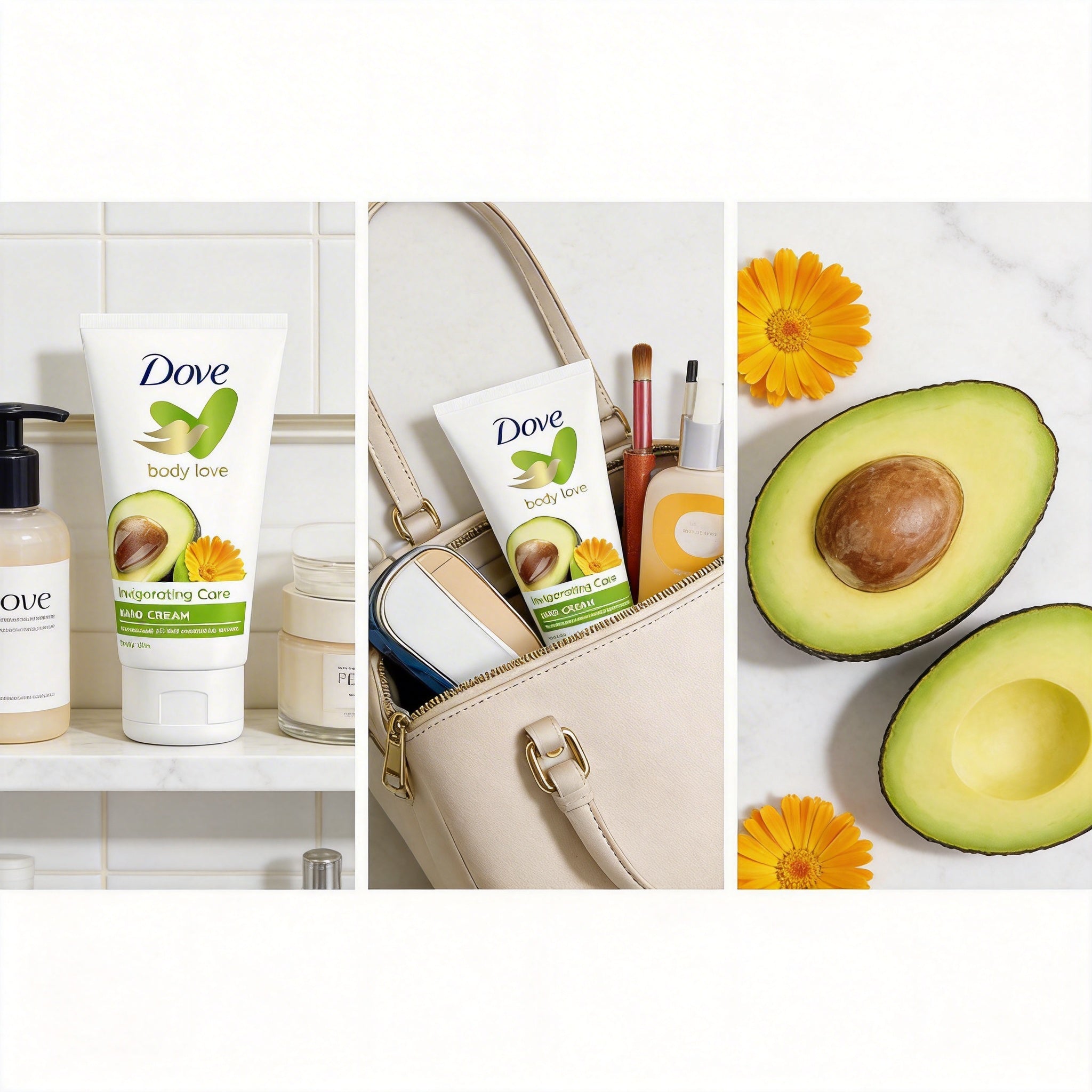 Dove Body Love Avocado Hand Cream For Dry Skin 75ML