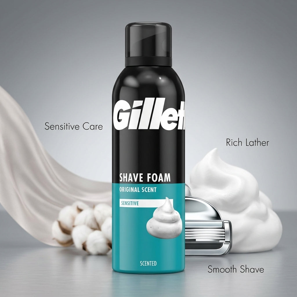 Gillette Classic Shave Foam Sensitive 200ml
