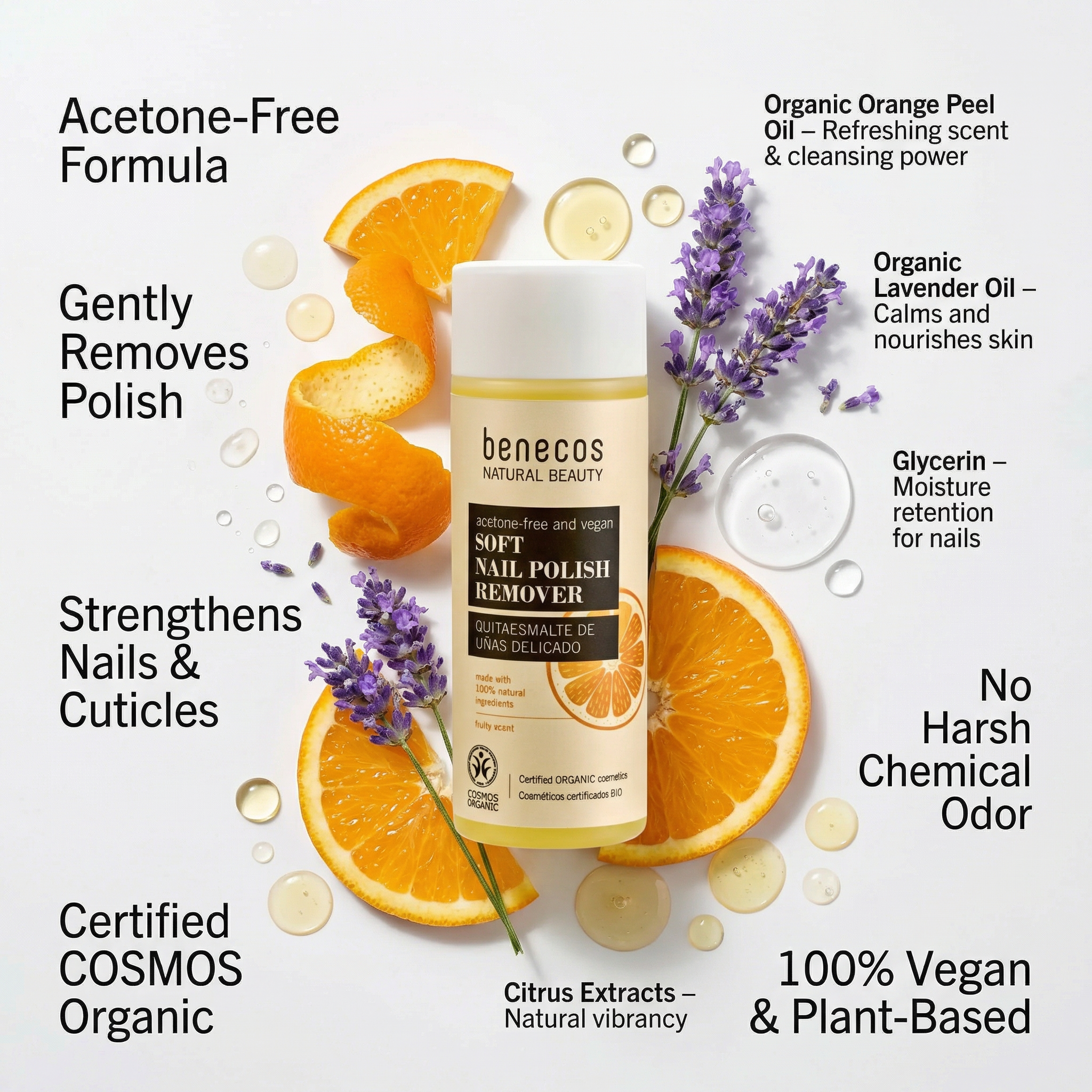 Benecos Natural Gentle Nail Polish Remover Organic 125ml