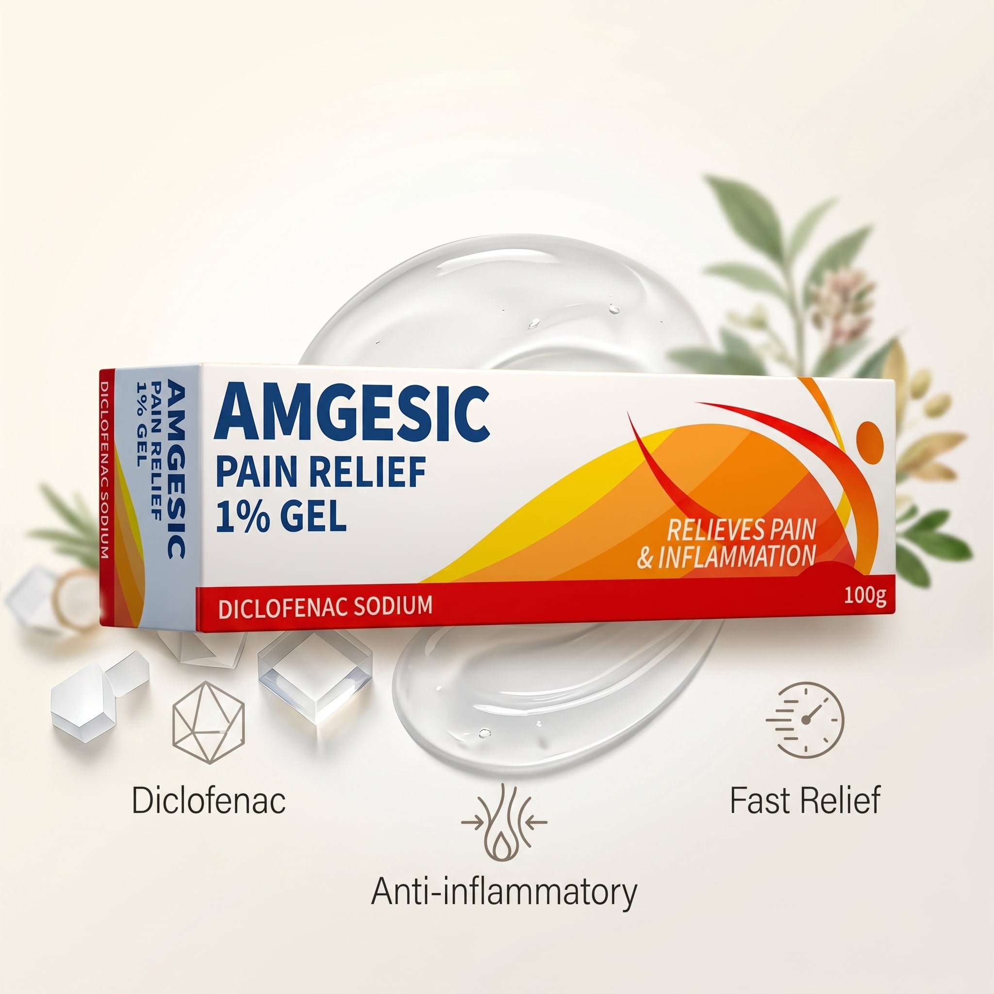 Amgesic Pain Relief 1% Gel 100g
