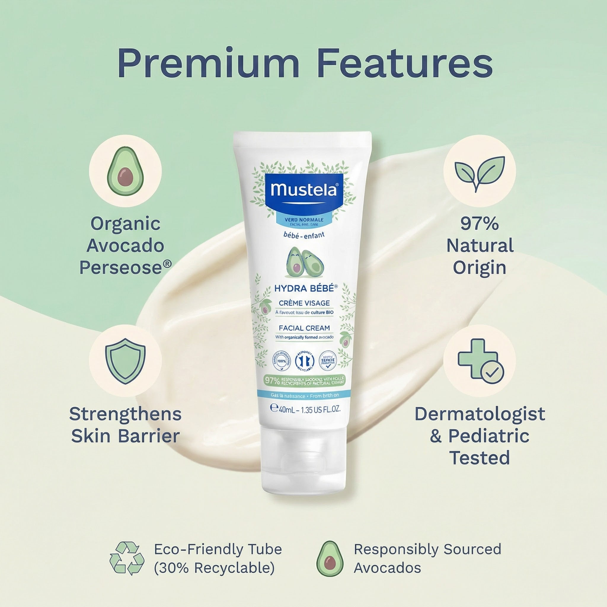 Mustela Facial Cream 40ml